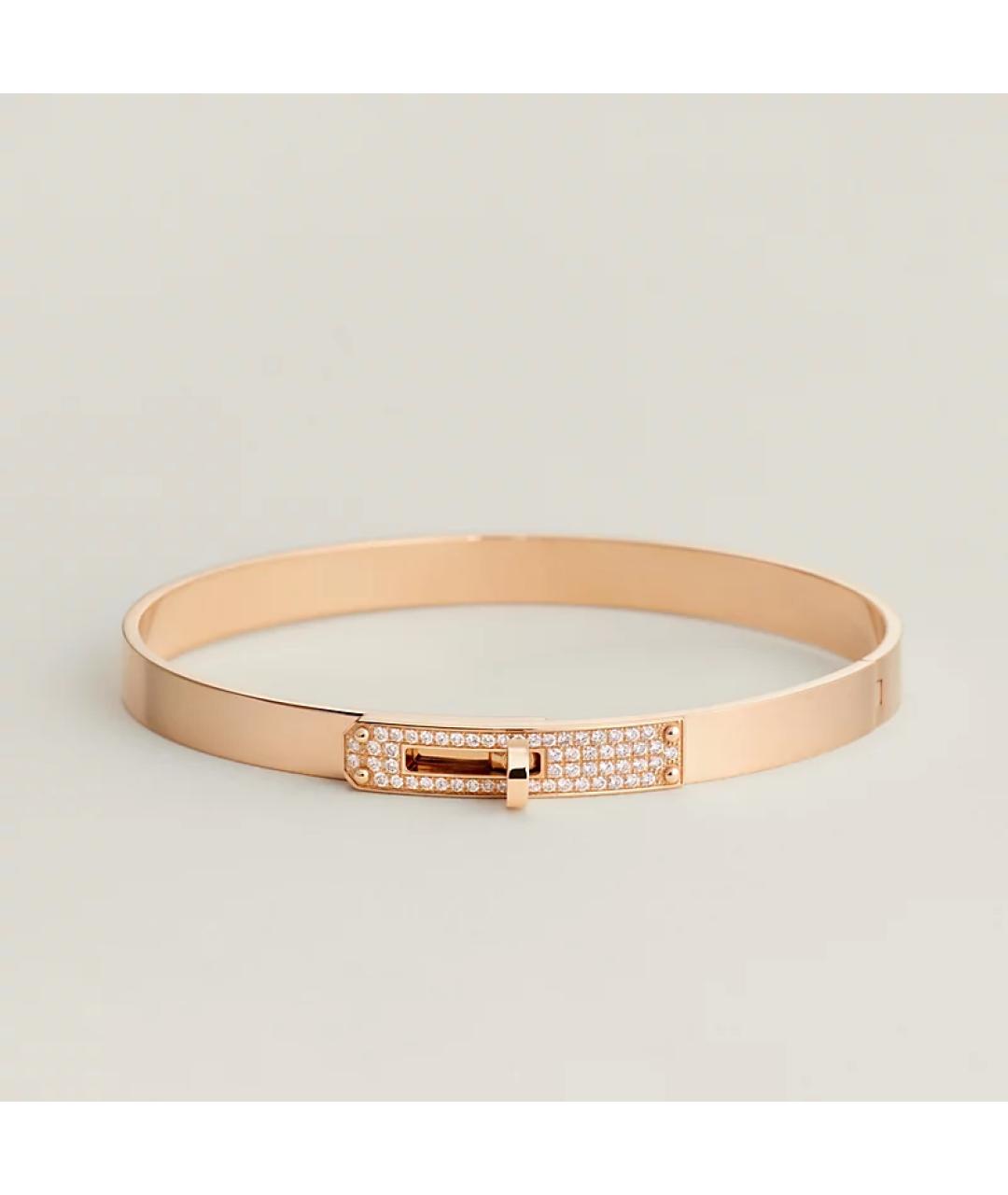 HERMES Золотой браслет из розового золота, фото 7