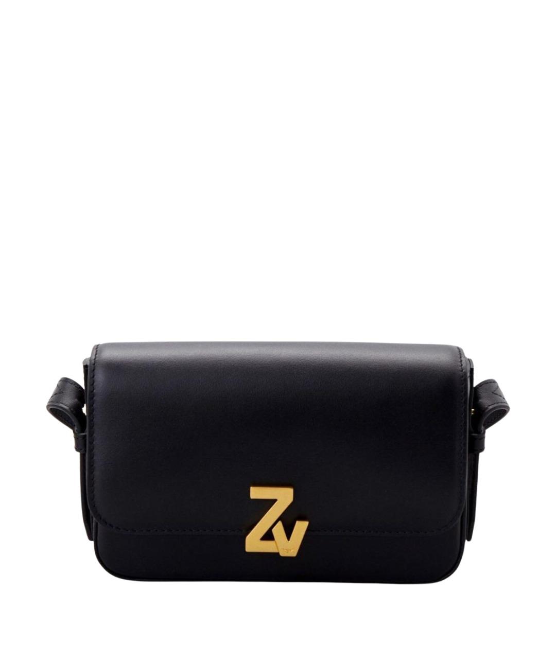 ZADIG & VOLTAIRE Черная кожаная сумка через плечо, фото 1