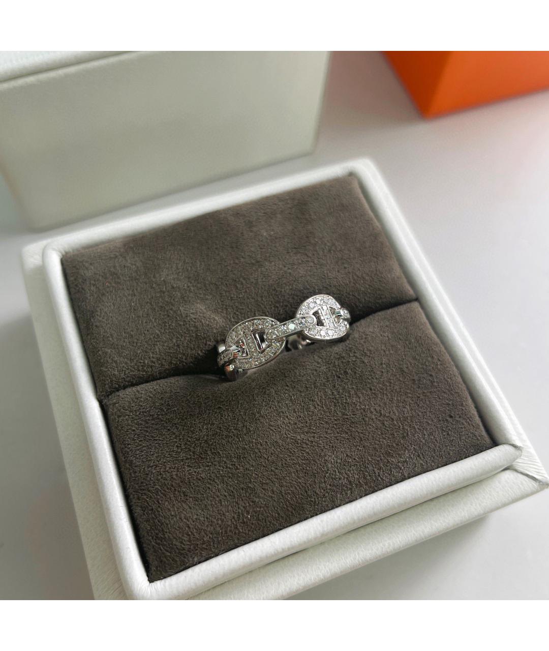 HERMES Серебряное кольцо из белого золота, фото 7
