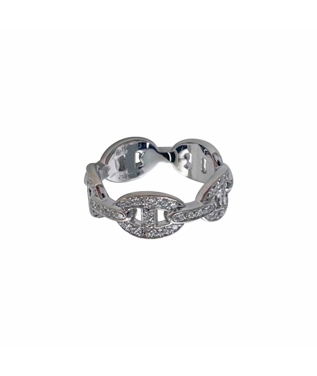 HERMES Серебряное кольцо из белого золота, фото 1