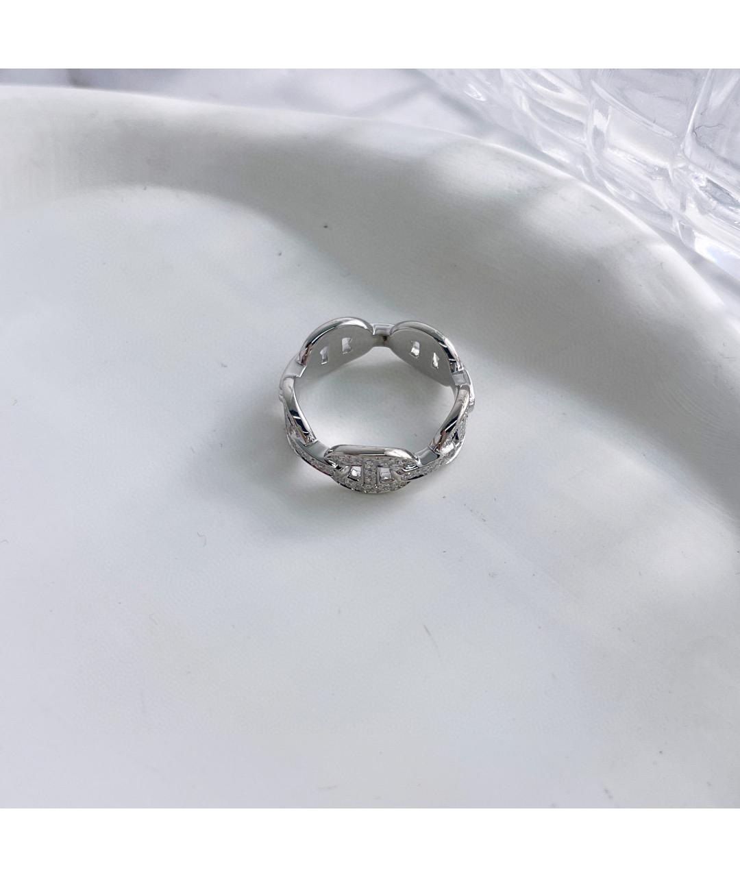 HERMES Серебряное кольцо из белого золота, фото 2