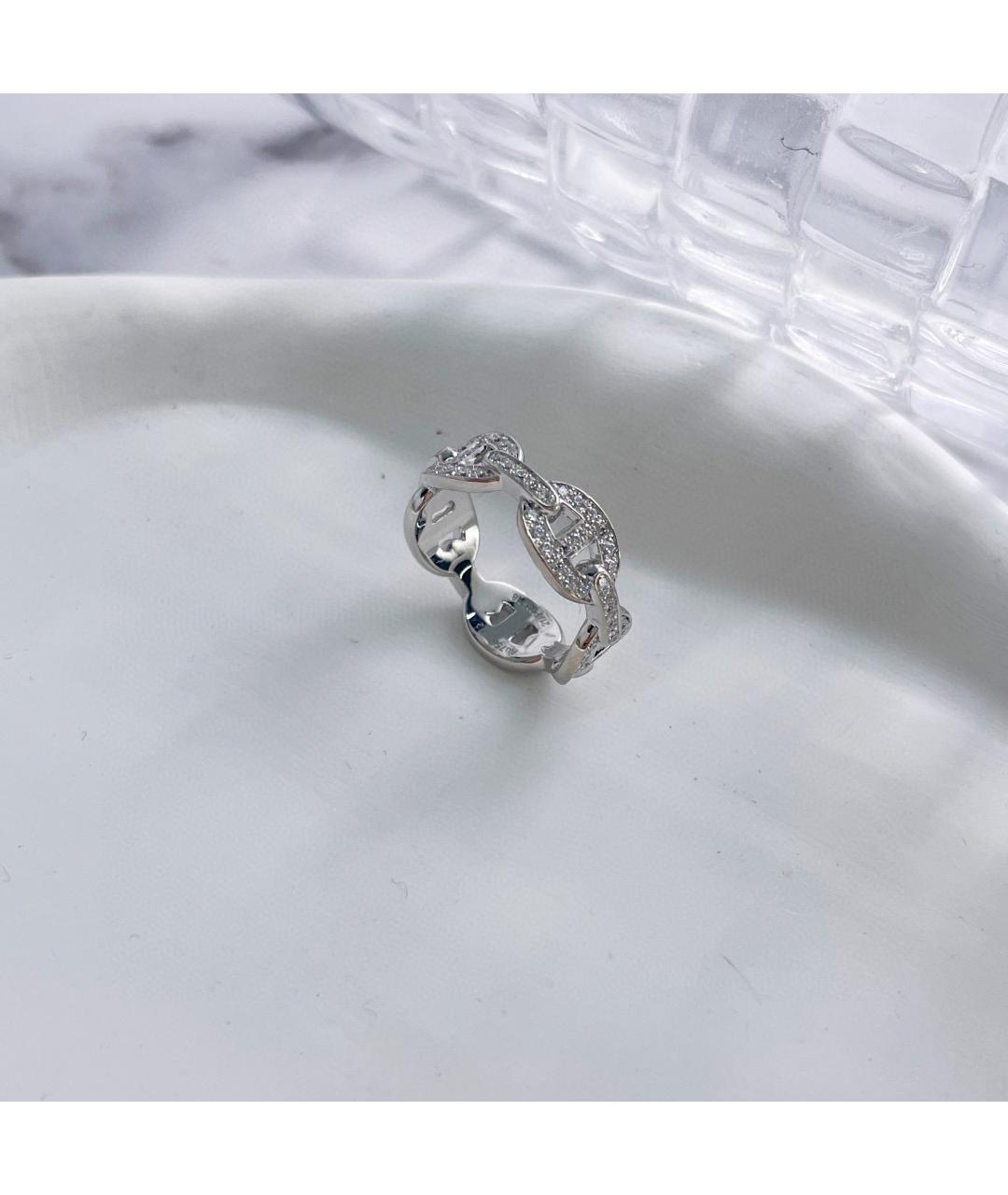 HERMES Серебряное кольцо из белого золота, фото 4