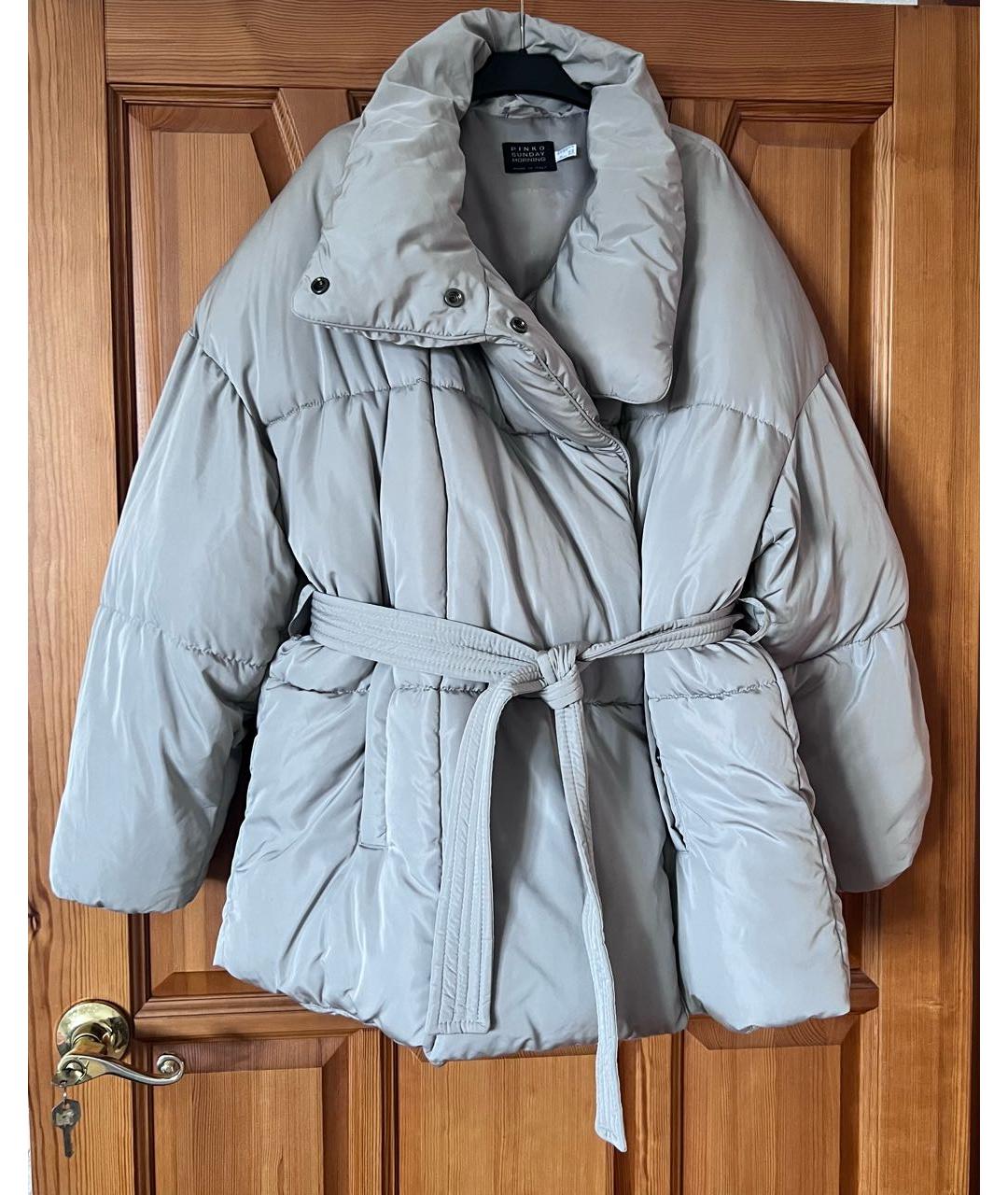 PINKO Серая куртка, фото 4