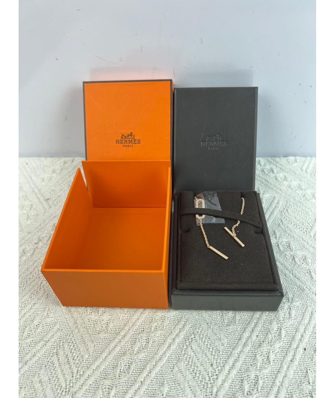 HERMES Золотое колье из розового золота, фото 2