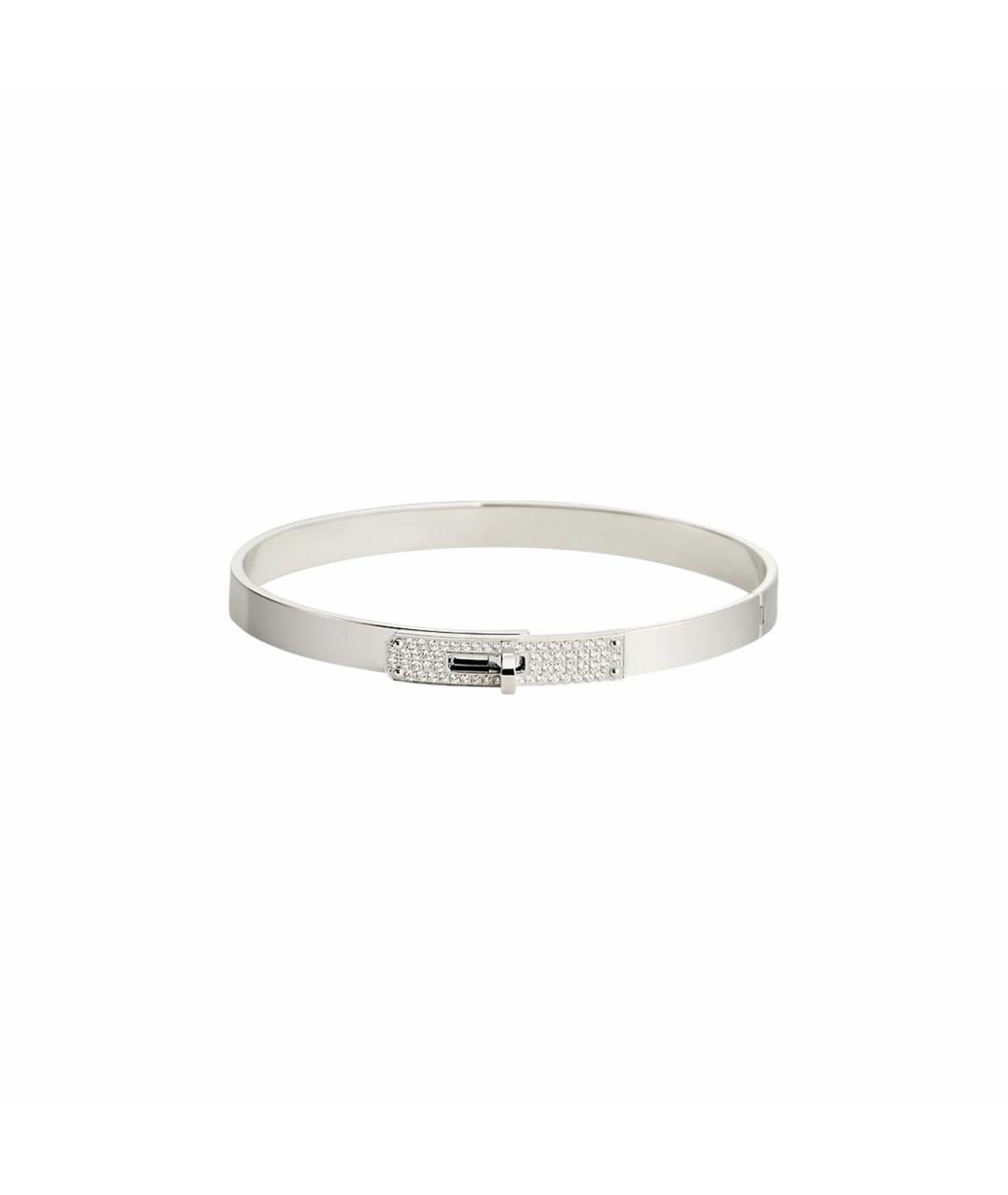 HERMES Серебрянный браслет из белого золота, фото 1