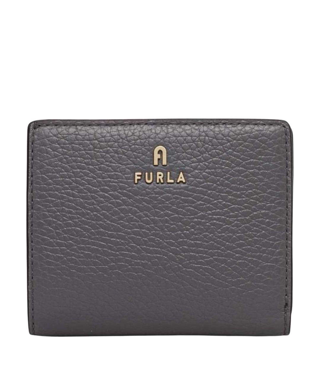 FURLA Серый кожаный кошелек, фото 1