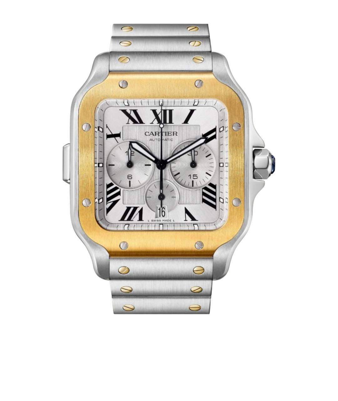 CARTIER Серебряные часы из желтого золота, фото 9
