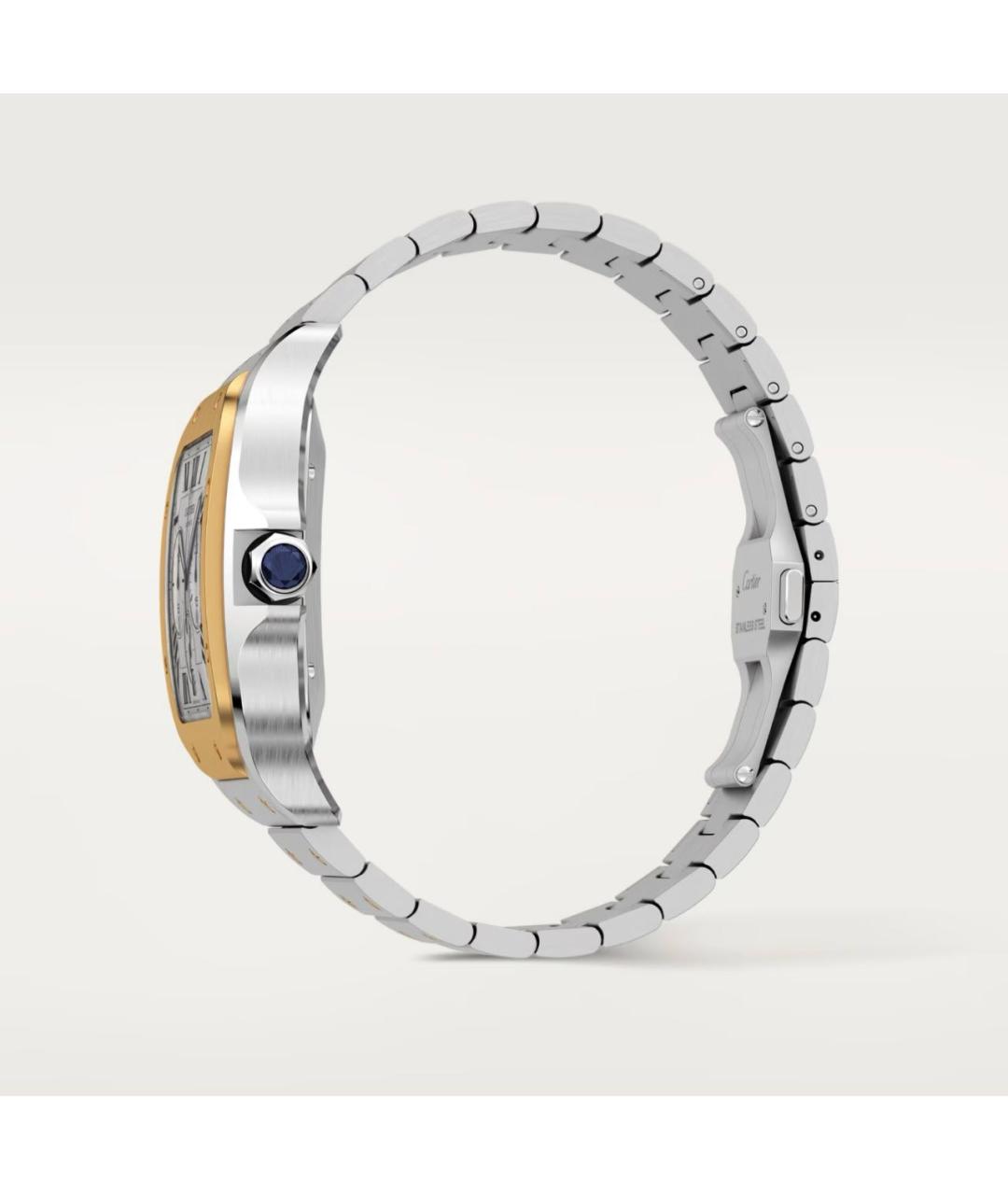 CARTIER Серебряные часы из желтого золота, фото 6