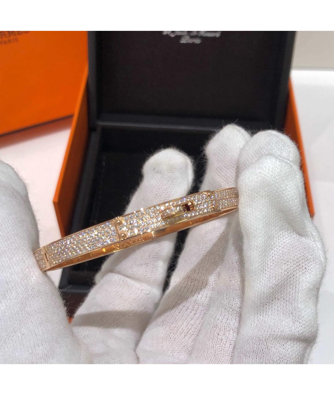 HERMES Золотой браслет из розового золота, фото 3