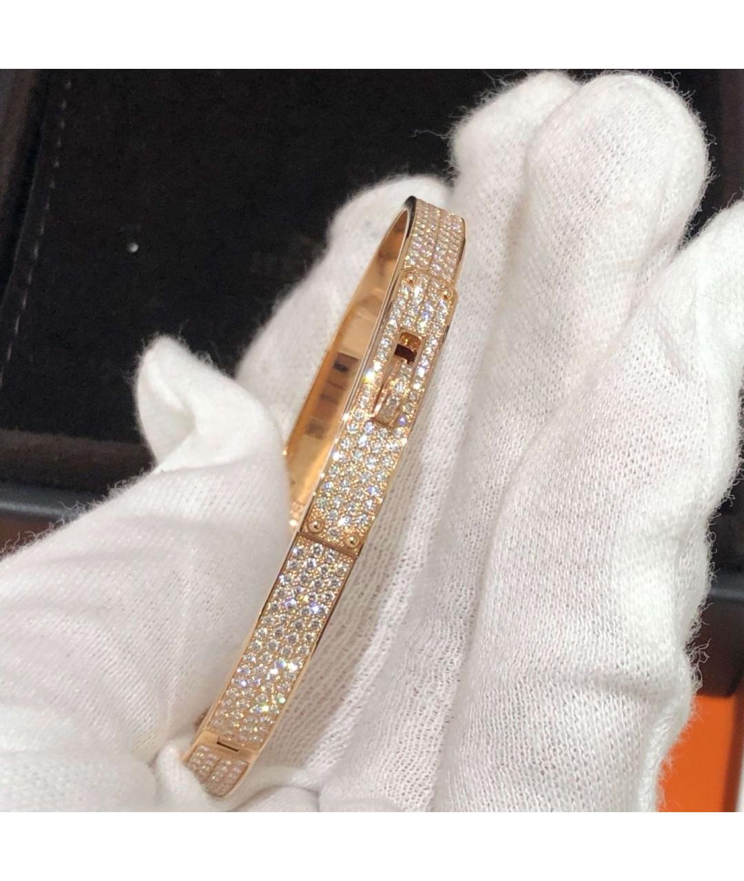 HERMES Золотой браслет из розового золота, фото 5