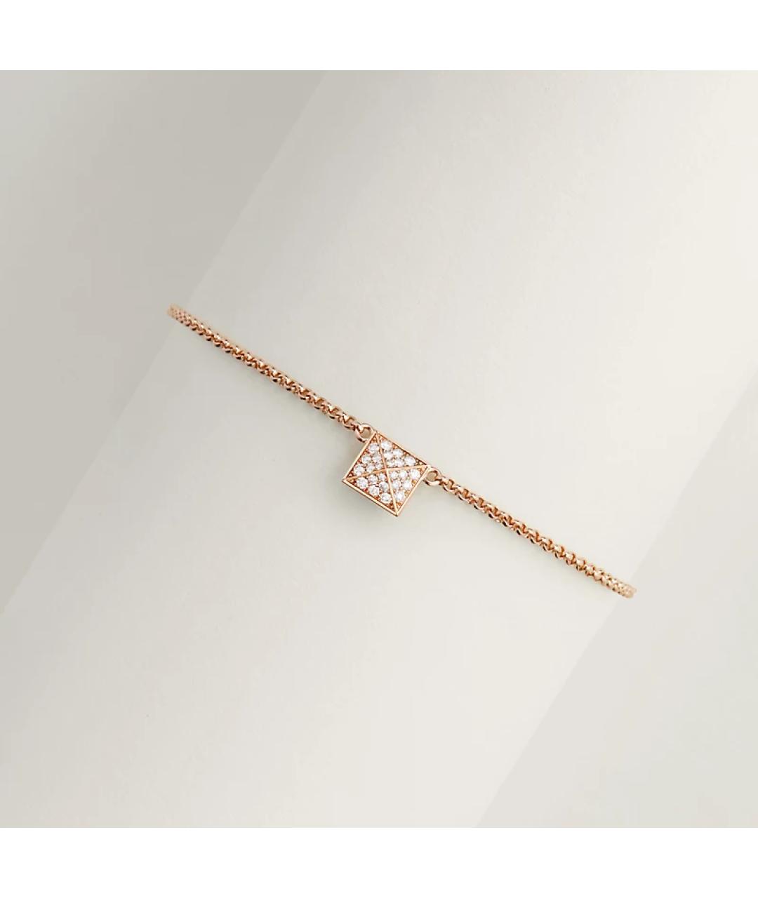 HERMES Золотой браслет из розового золота, фото 7