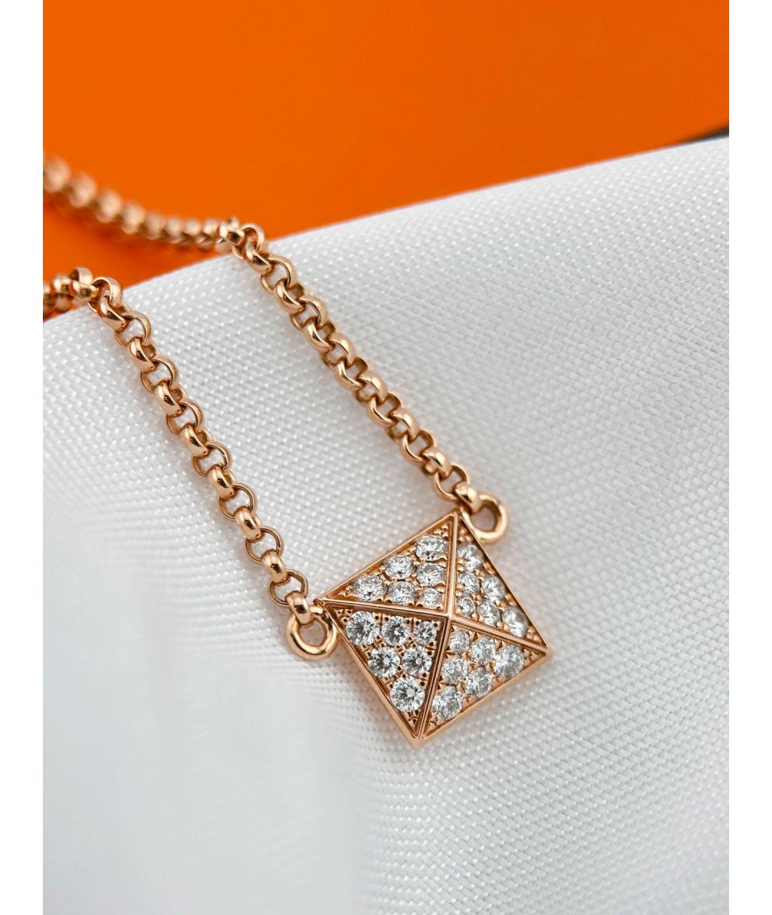 HERMES Золотой браслет из розового золота, фото 5