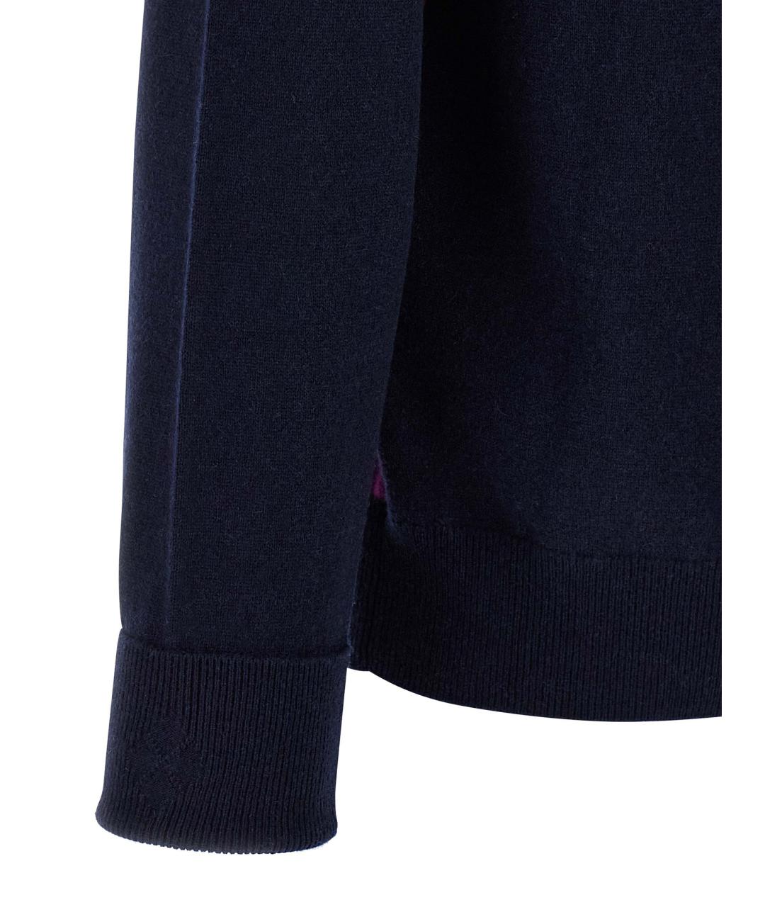 BALLANTYNE Синий кашемировый джемпер / свитер, фото 4
