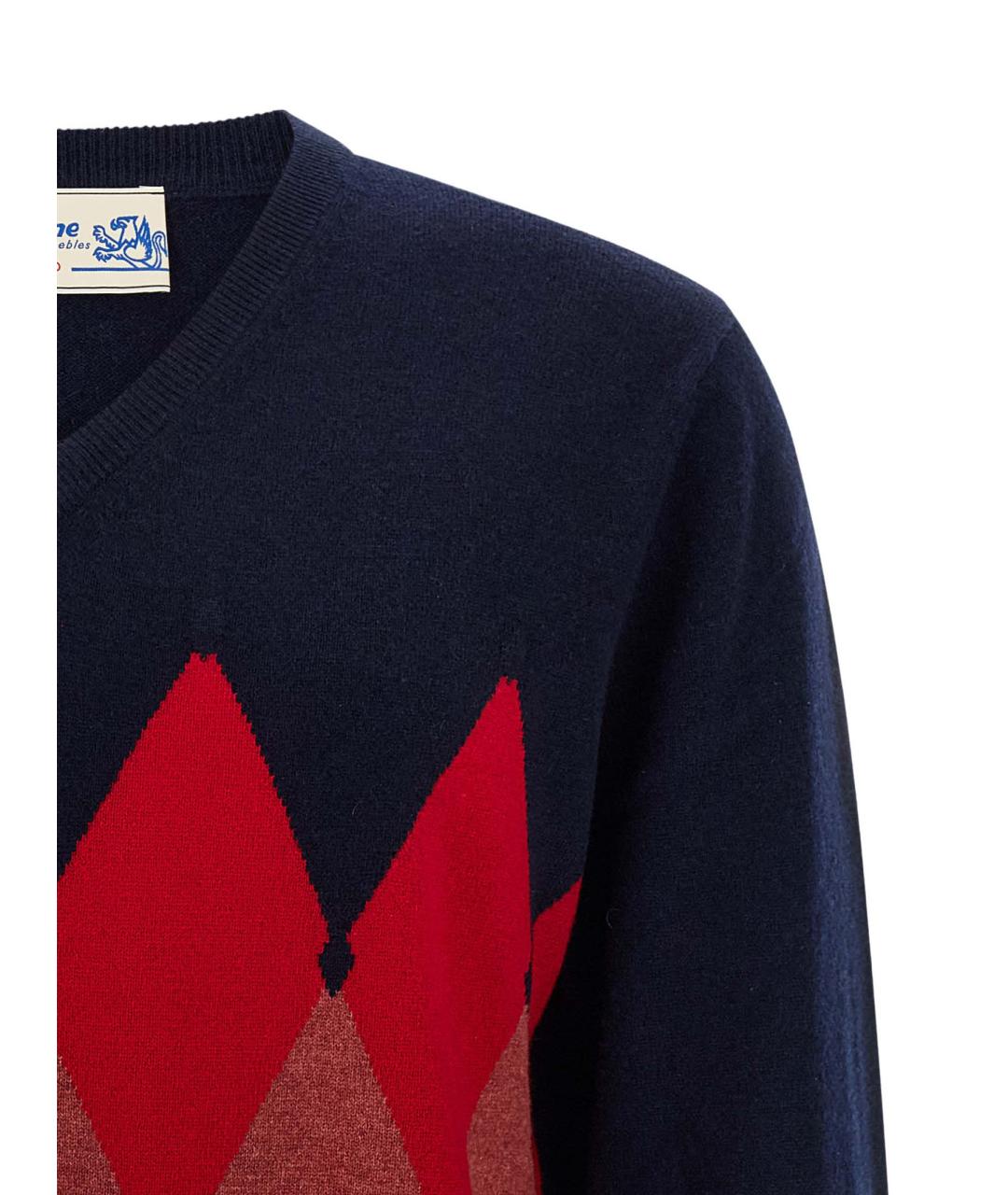 BALLANTYNE Синий кашемировый джемпер / свитер, фото 3