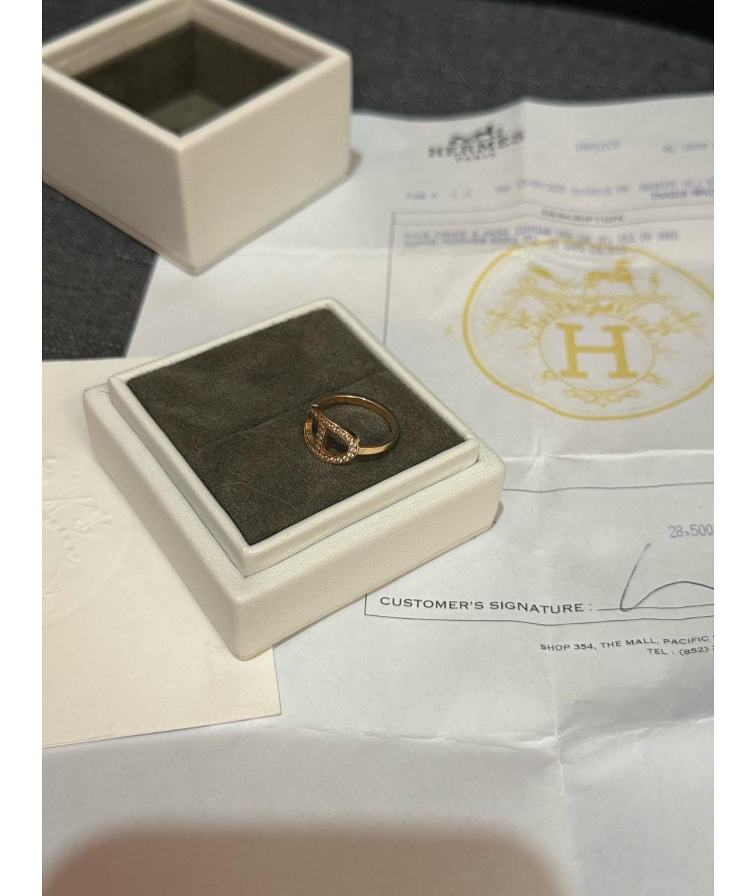 HERMES Золотое кольцо из розового золота, фото 4