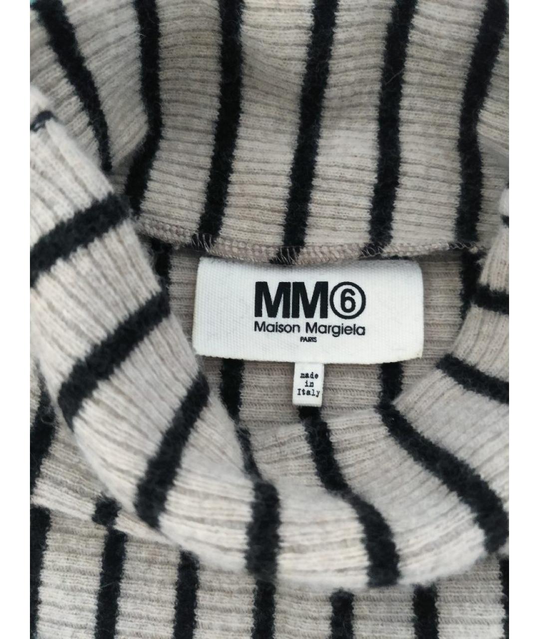 MM6 MAISON MARGIELA Бежевая шерстяная водолазка, фото 3