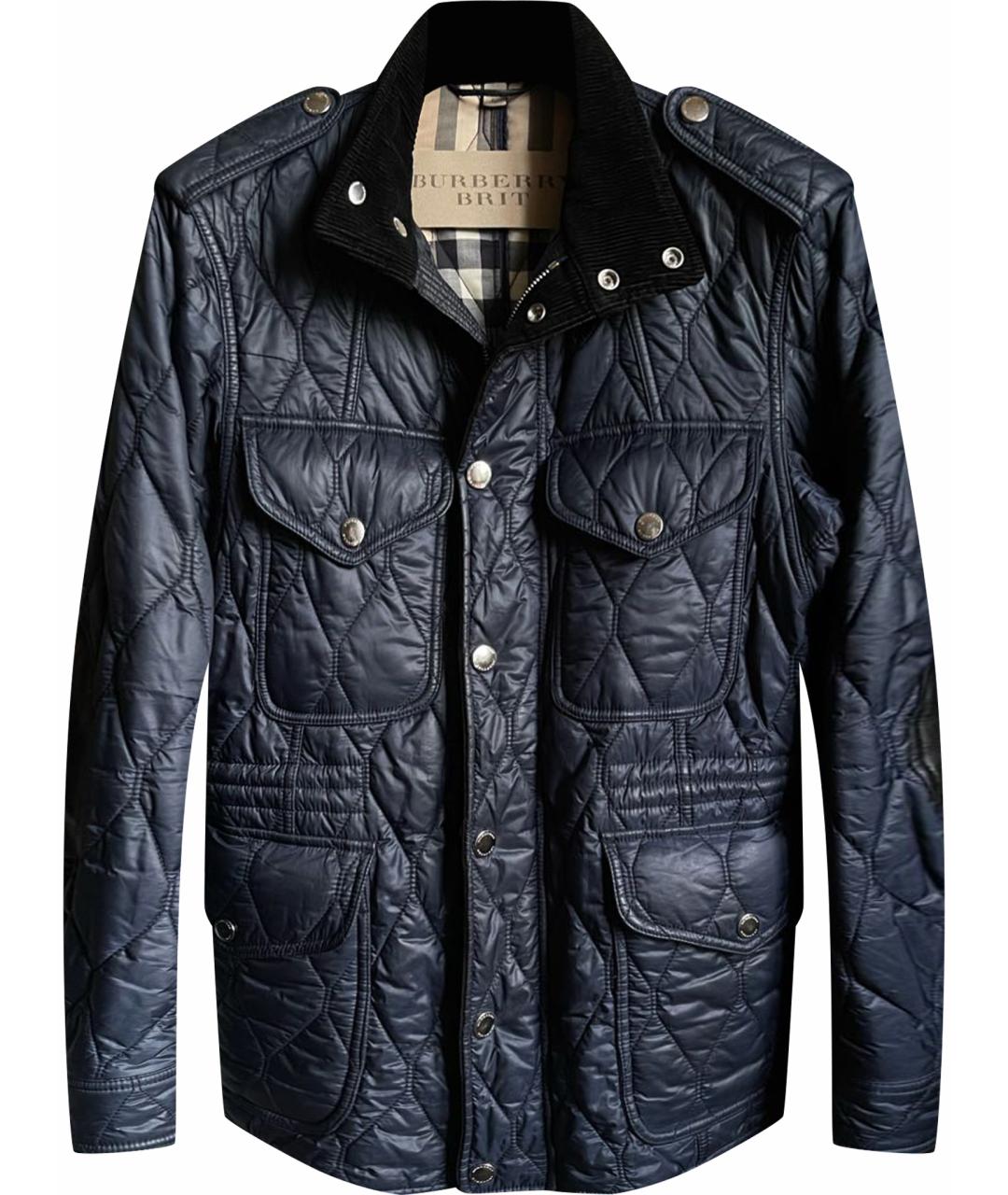 BURBERRY BRIT Темно-синяя полиэстеровая куртка, фото 1