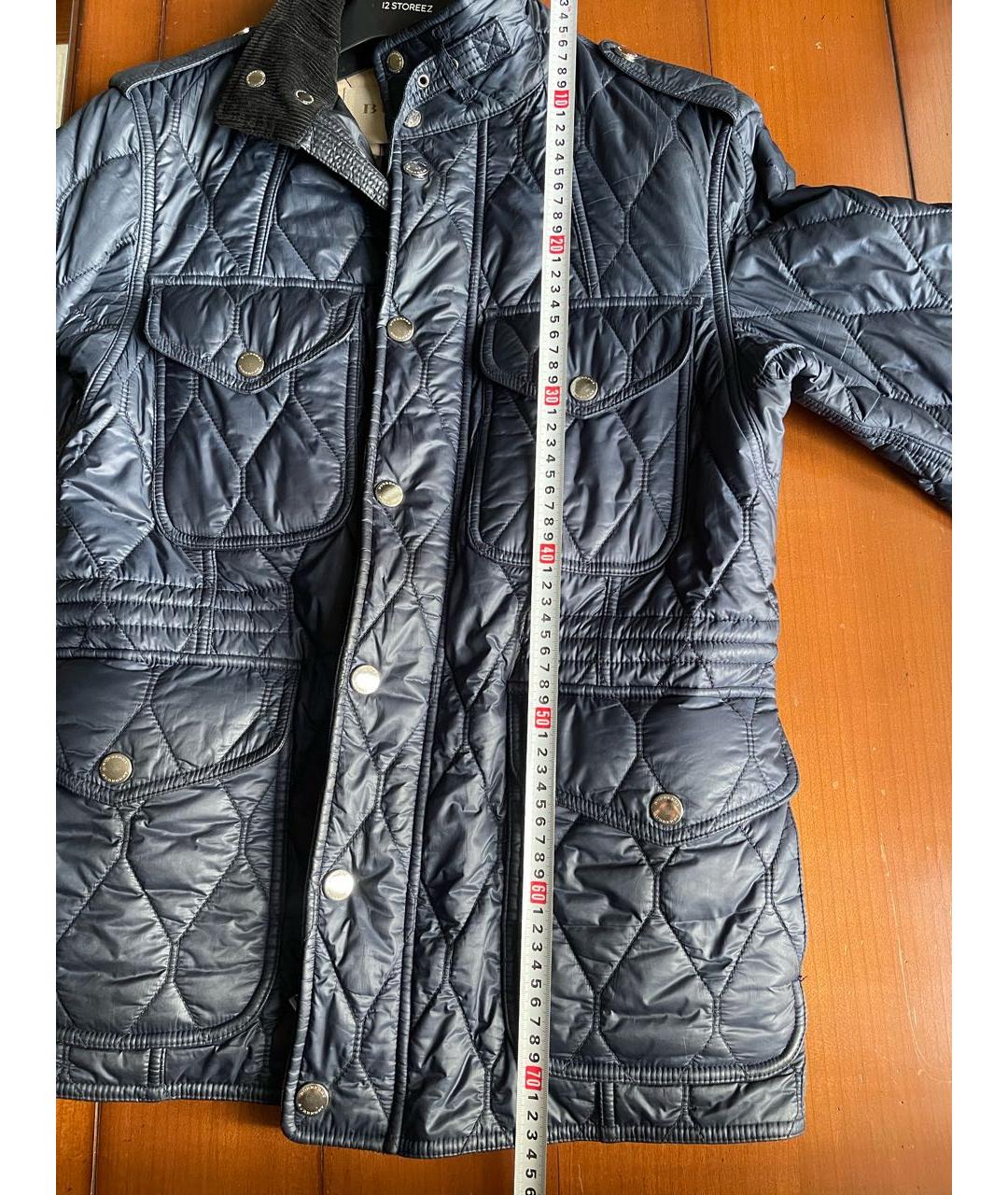 BURBERRY BRIT Темно-синяя полиэстеровая куртка, фото 5