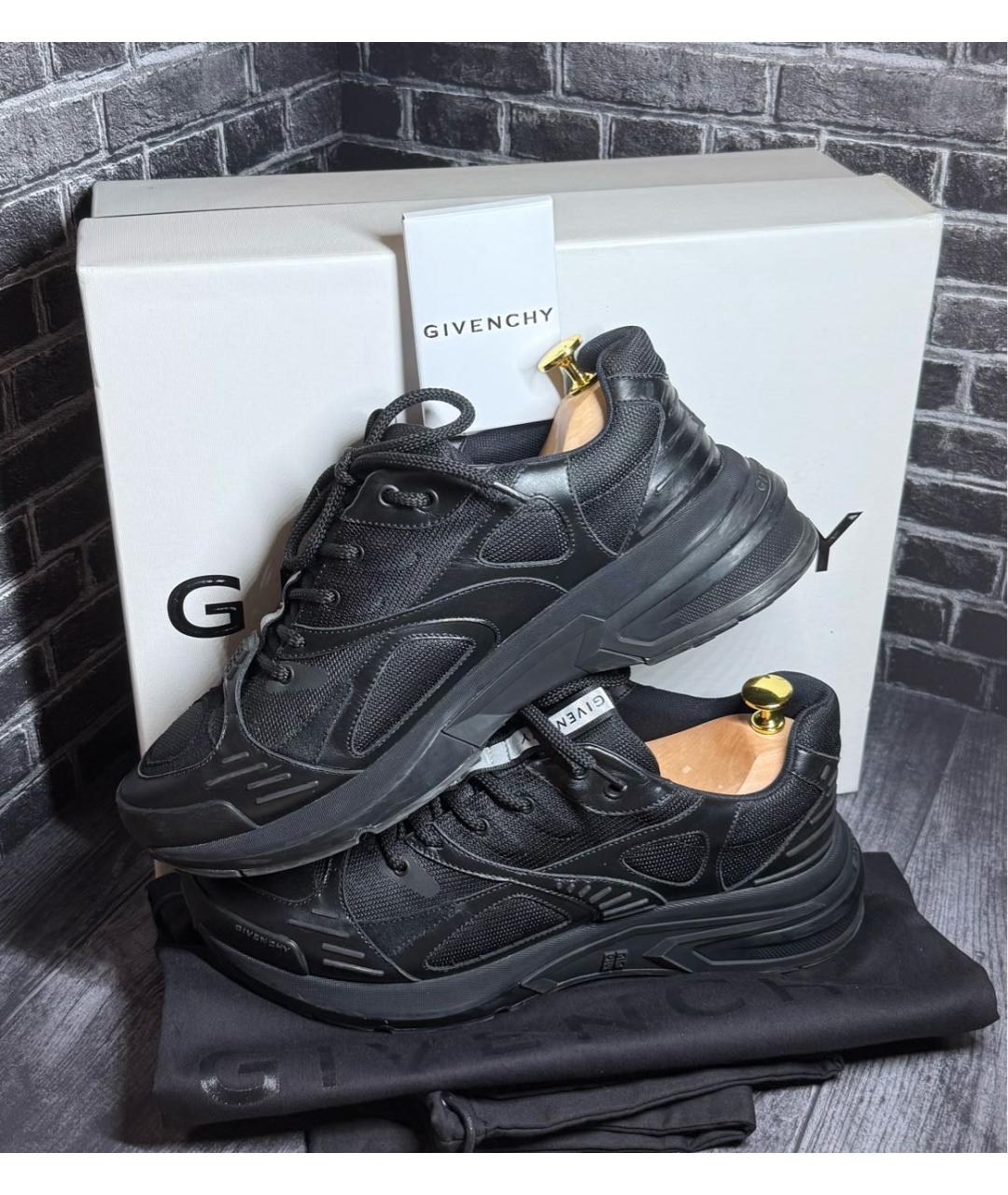 GIVENCHY Черные низкие кроссовки / кеды, фото 2