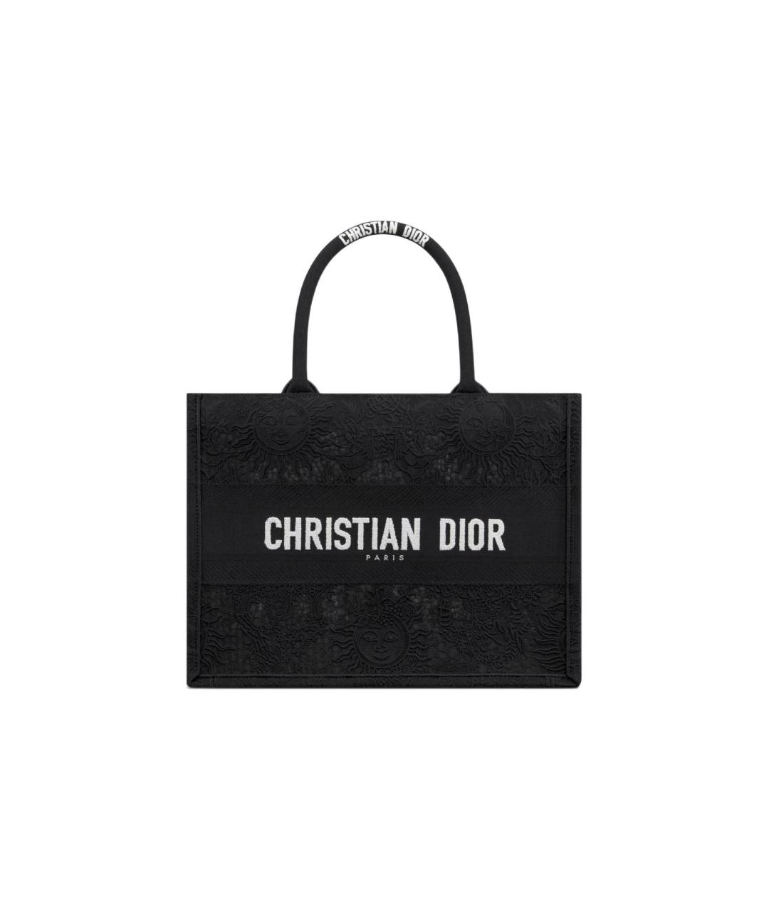 CHRISTIAN DIOR Черная тканевая сумка через плечо, фото 1