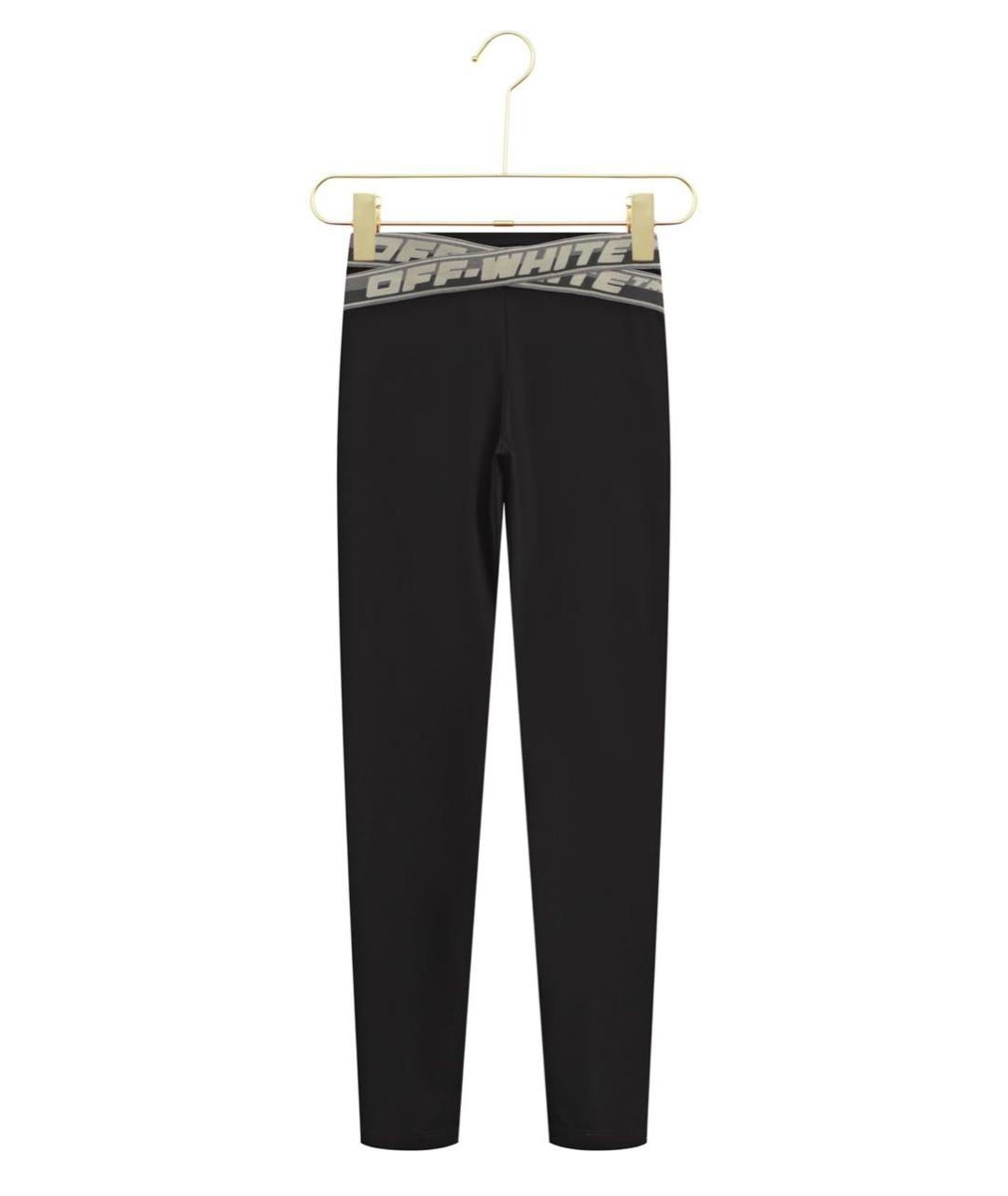 OFF-WHITE Черные полиамидовые леггинсы и велосипедки, фото 5