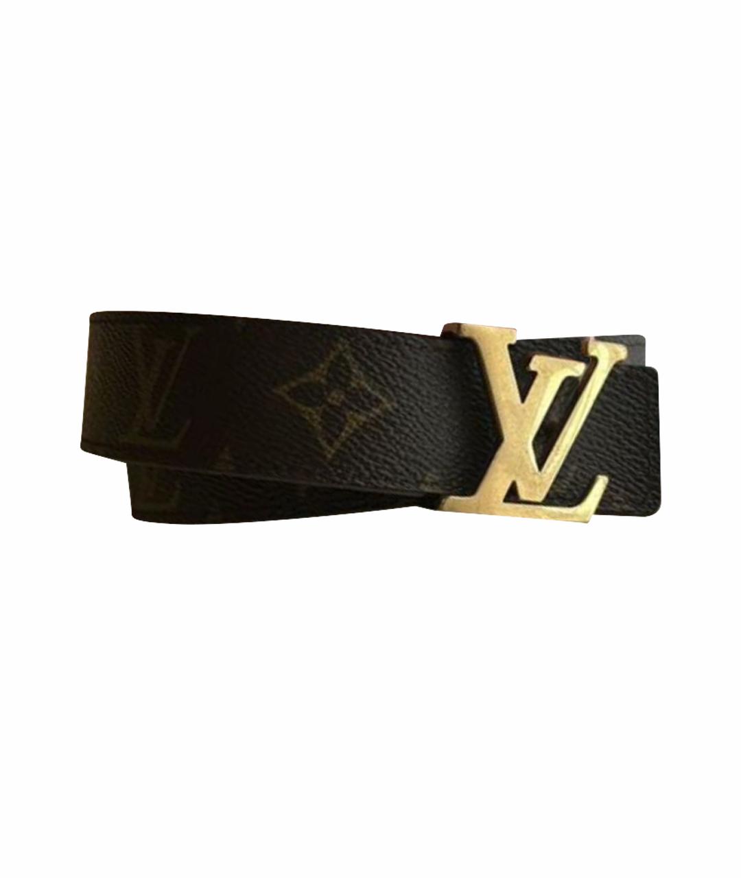LOUIS VUITTON Коричневый кожаный ремень, фото 1
