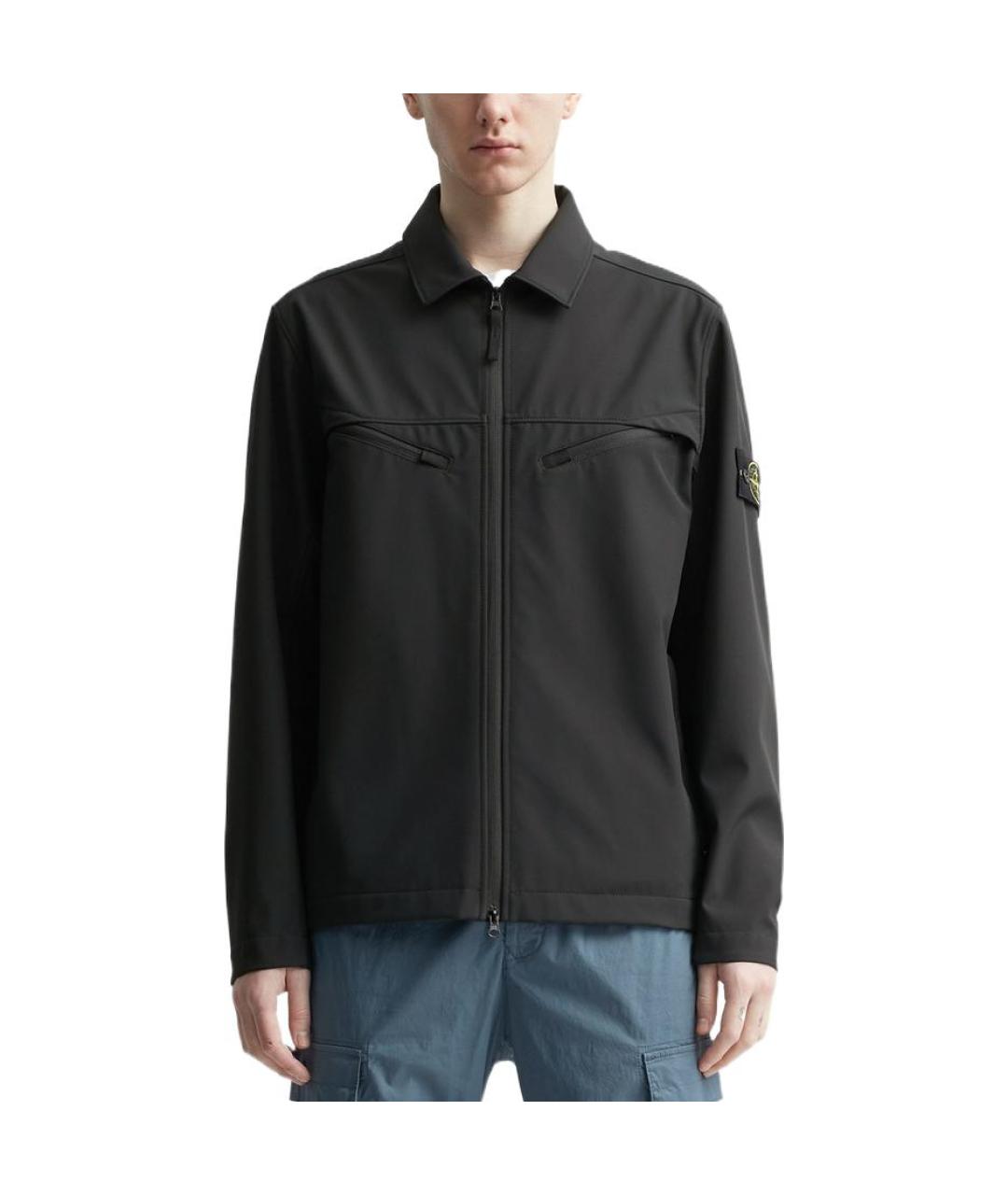 STONE ISLAND Черная куртка, фото 3
