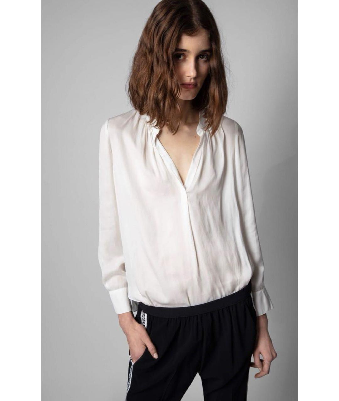 ZADIG & VOLTAIRE Белая полиэстеровая блузы, фото 8