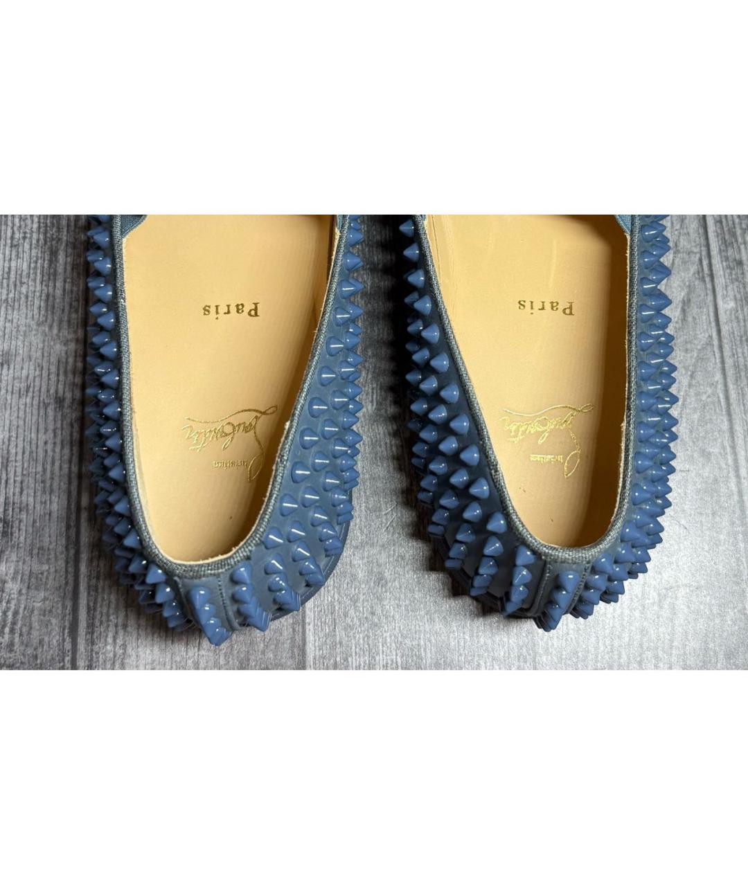 CHRISTIAN LOUBOUTIN Синие лоферы, фото 8