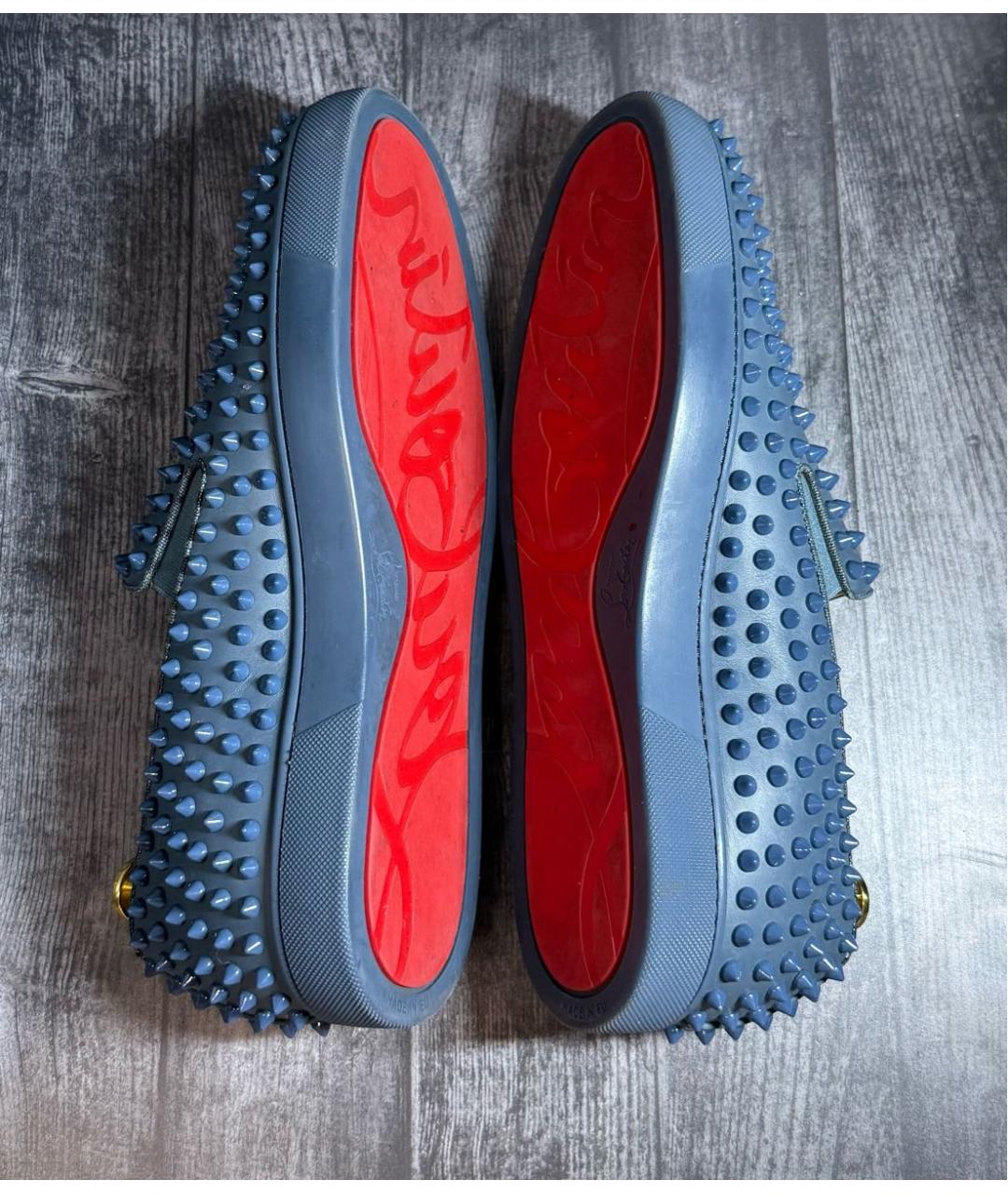 CHRISTIAN LOUBOUTIN Синие лоферы, фото 5