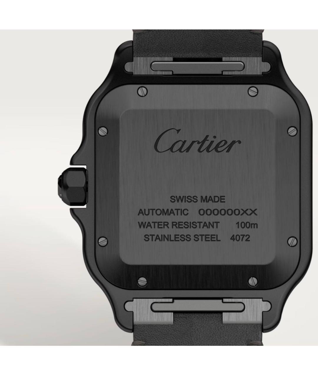 CARTIER Черные часы, фото 5