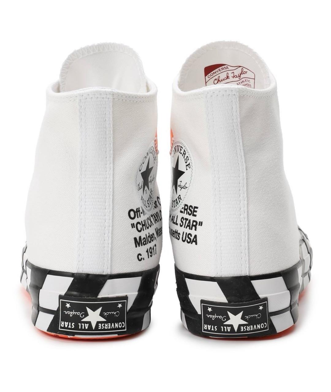 CONVERSE Белые текстильные высокие кроссовки / кеды, фото 4