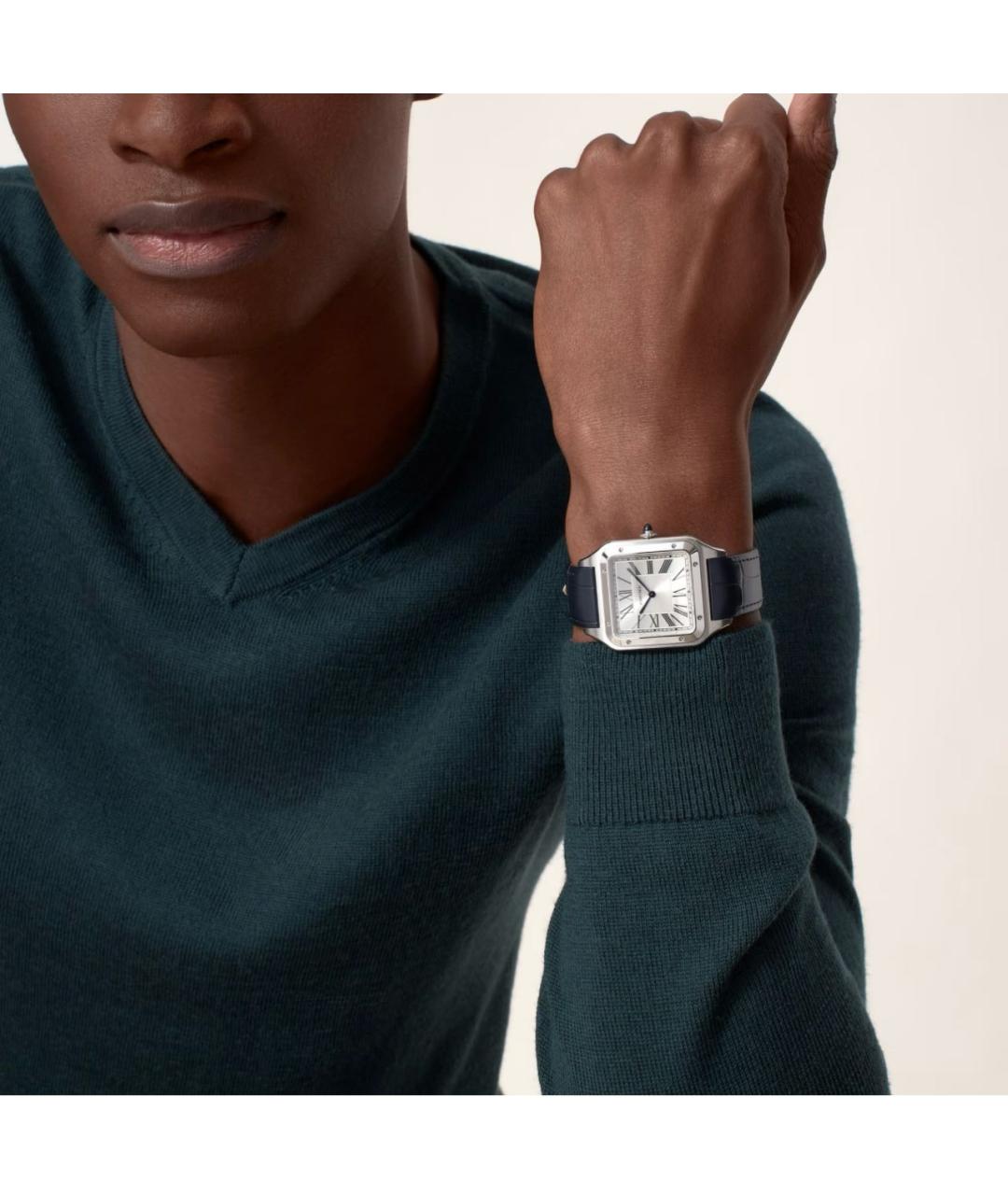 CARTIER Темно-синие часы, фото 3