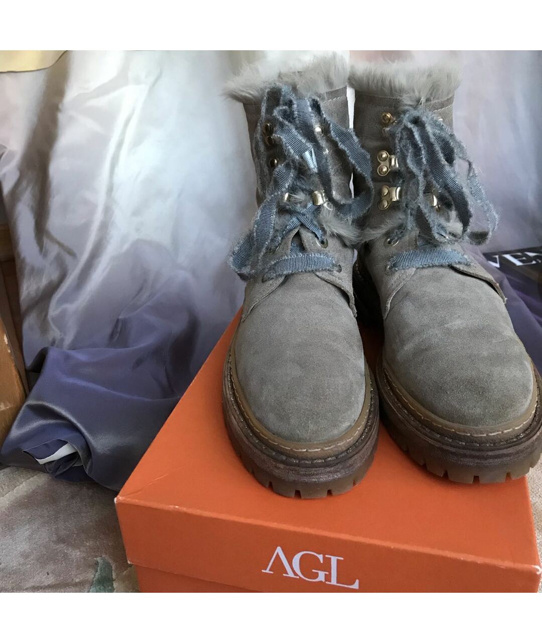 AGL Серые ботинки, фото 2