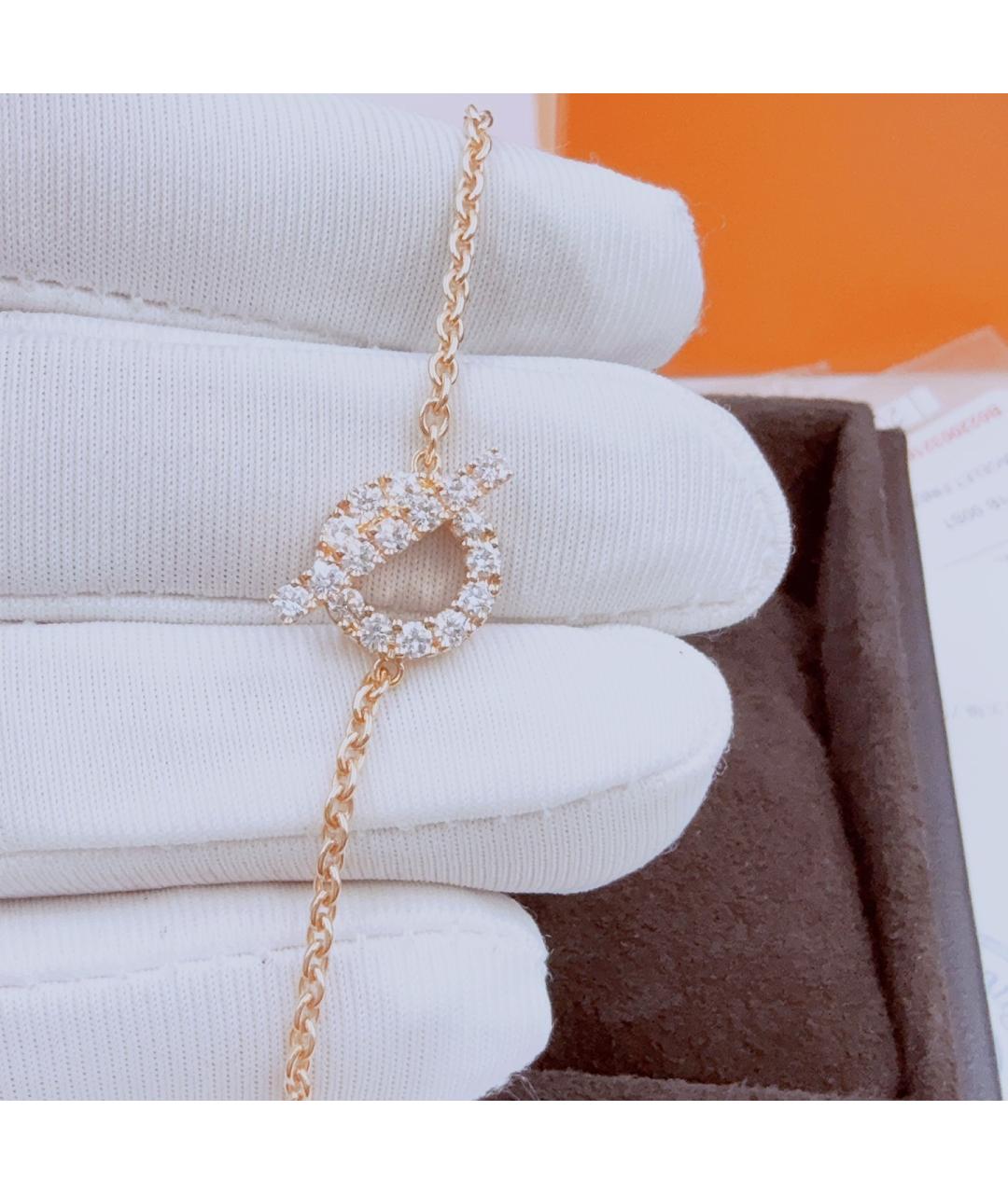 HERMES Розовый браслет из розового золота, фото 4