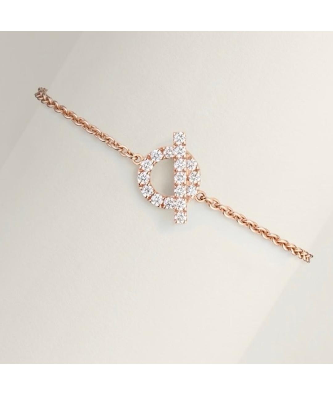 HERMES Розовый браслет из розового золота, фото 7
