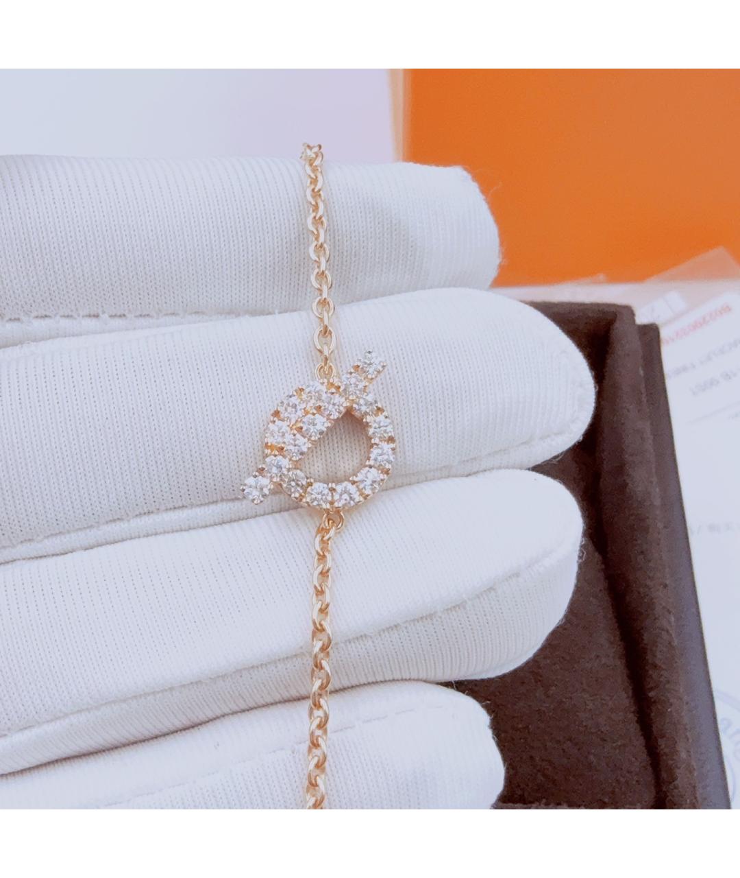 HERMES Розовый браслет из розового золота, фото 3