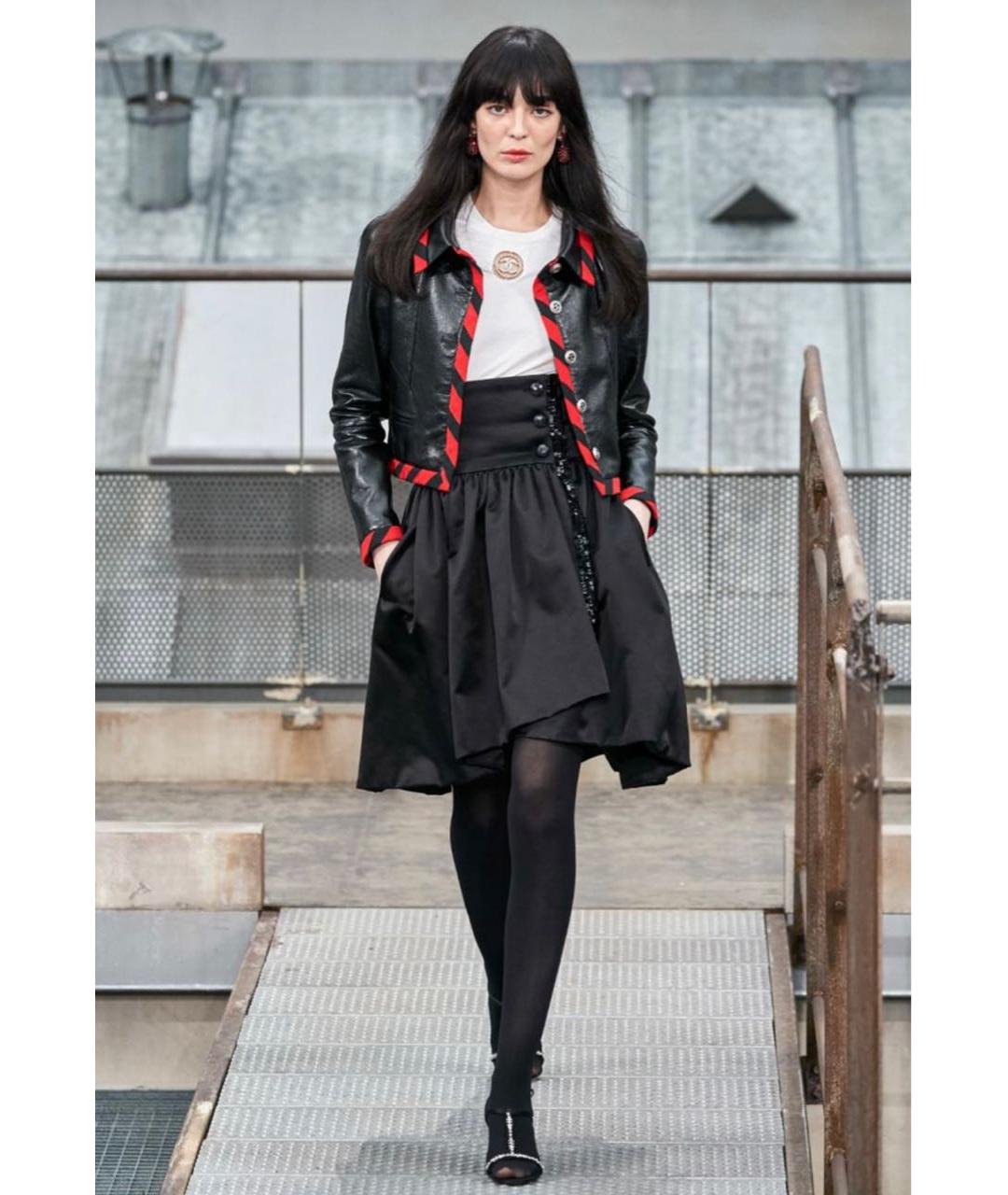 CHANEL Черная кожаная куртка, фото 4
