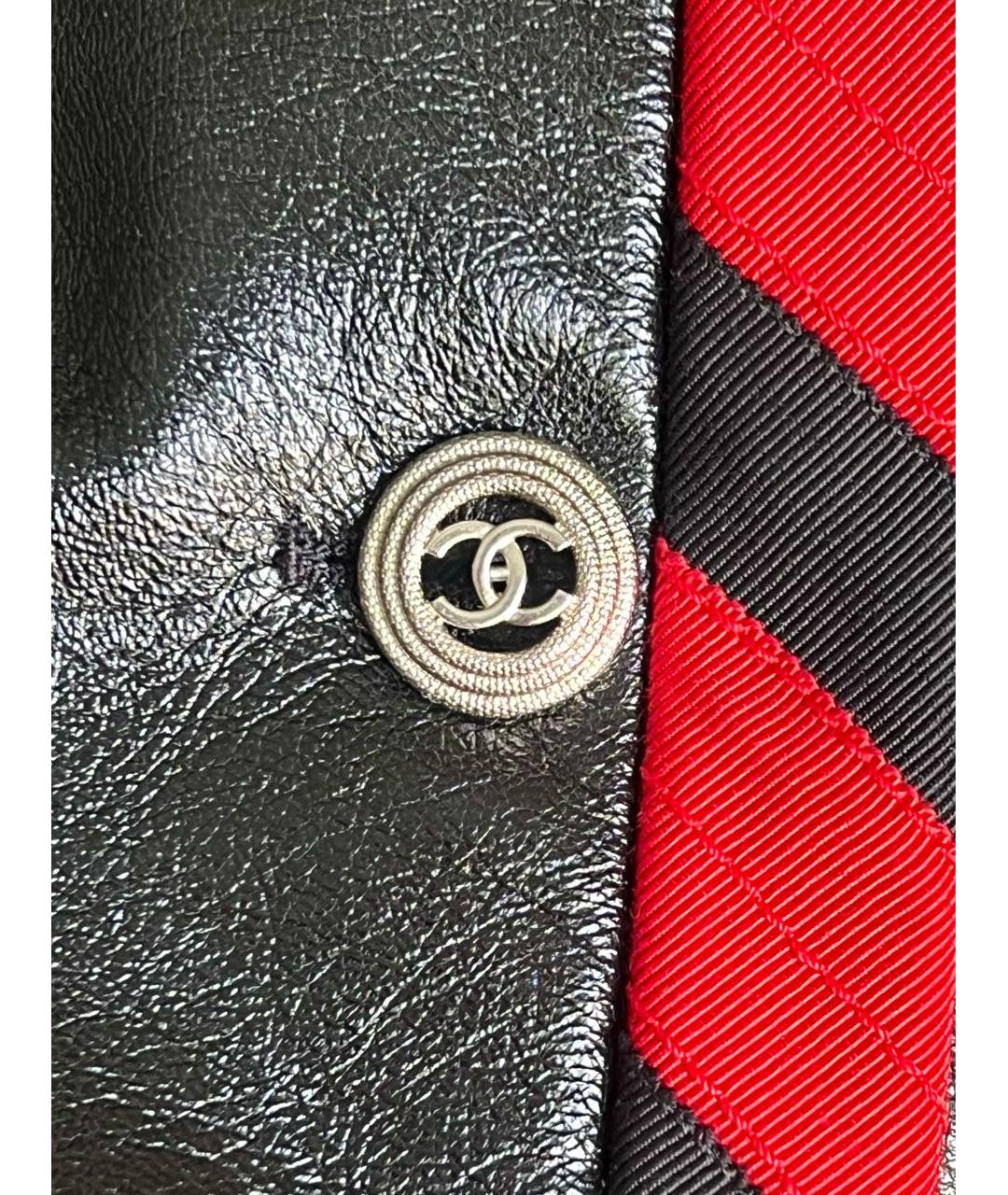CHANEL Черная кожаная куртка, фото 5