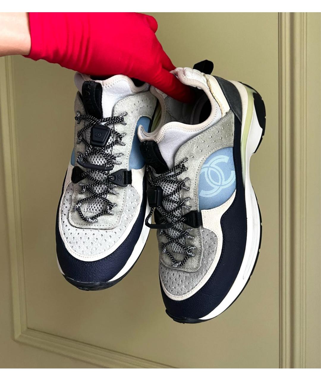 CHANEL Серые кроссовки, фото 3