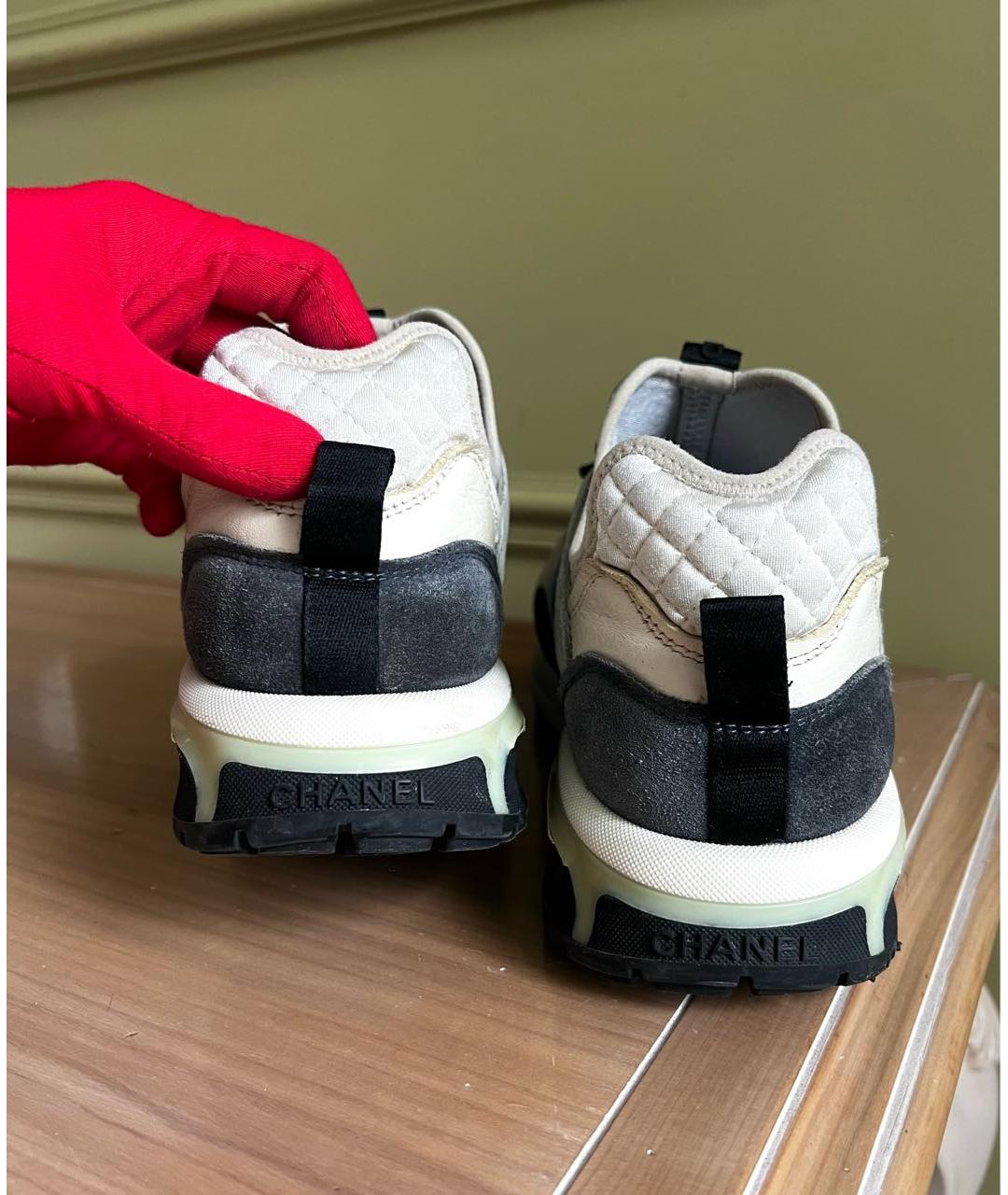 CHANEL Серые кроссовки, фото 5