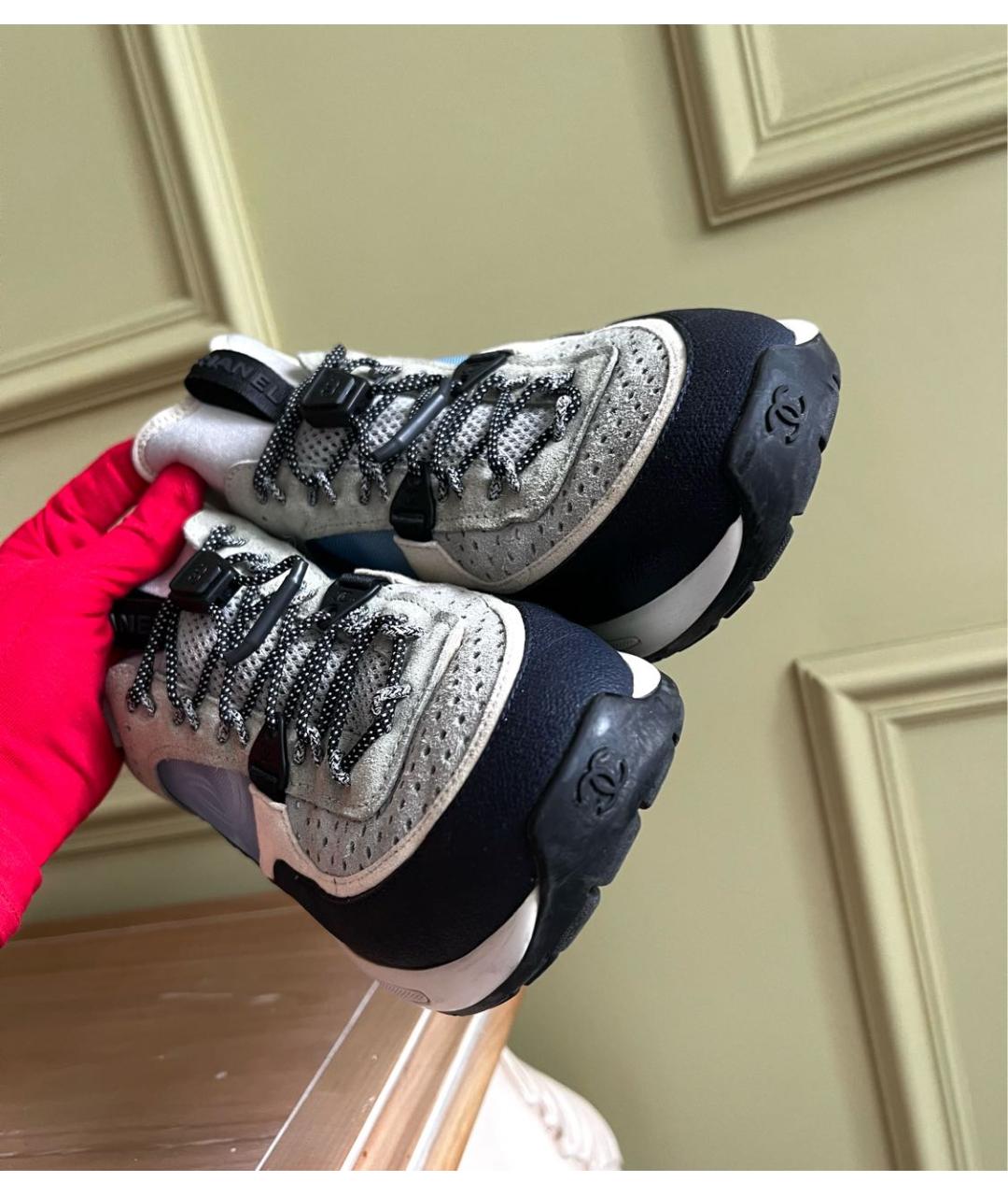 CHANEL Серые кроссовки, фото 6