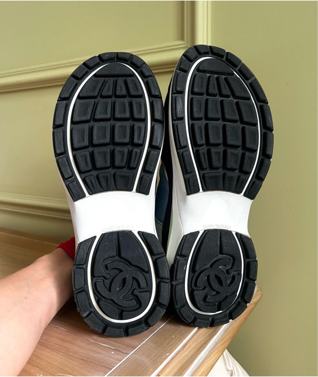 CHANEL Серые кроссовки, фото 4