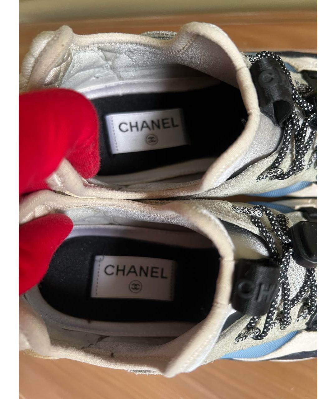 CHANEL Серые кроссовки, фото 7
