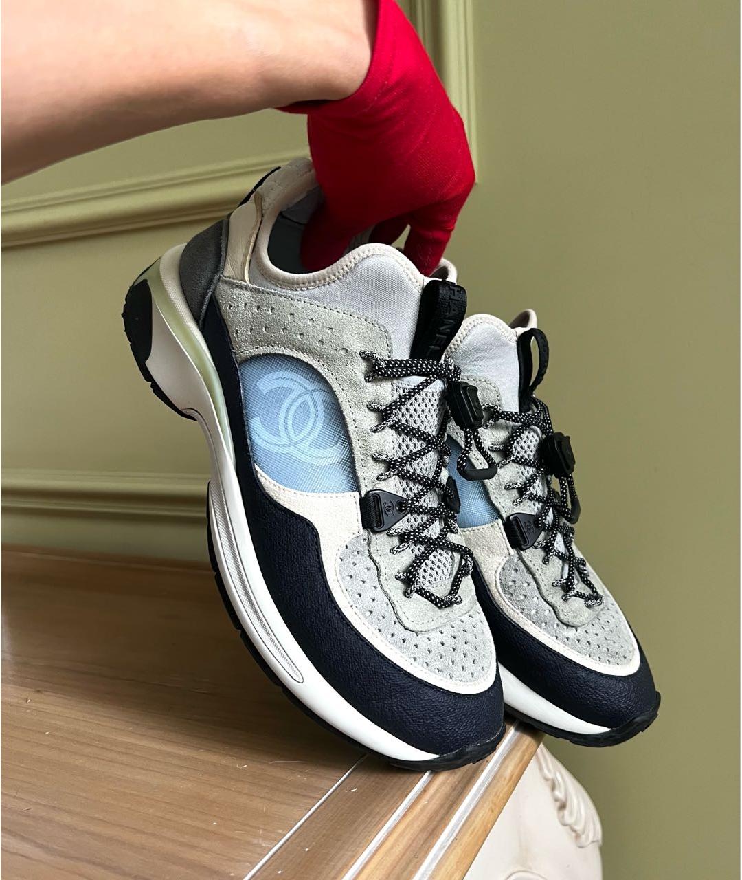 CHANEL Серые кроссовки, фото 9