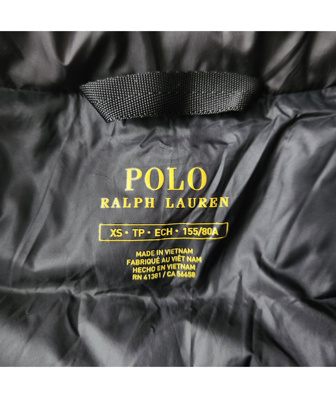 POLO RALPH LAUREN Черный полиэстеровый жилет, фото 3