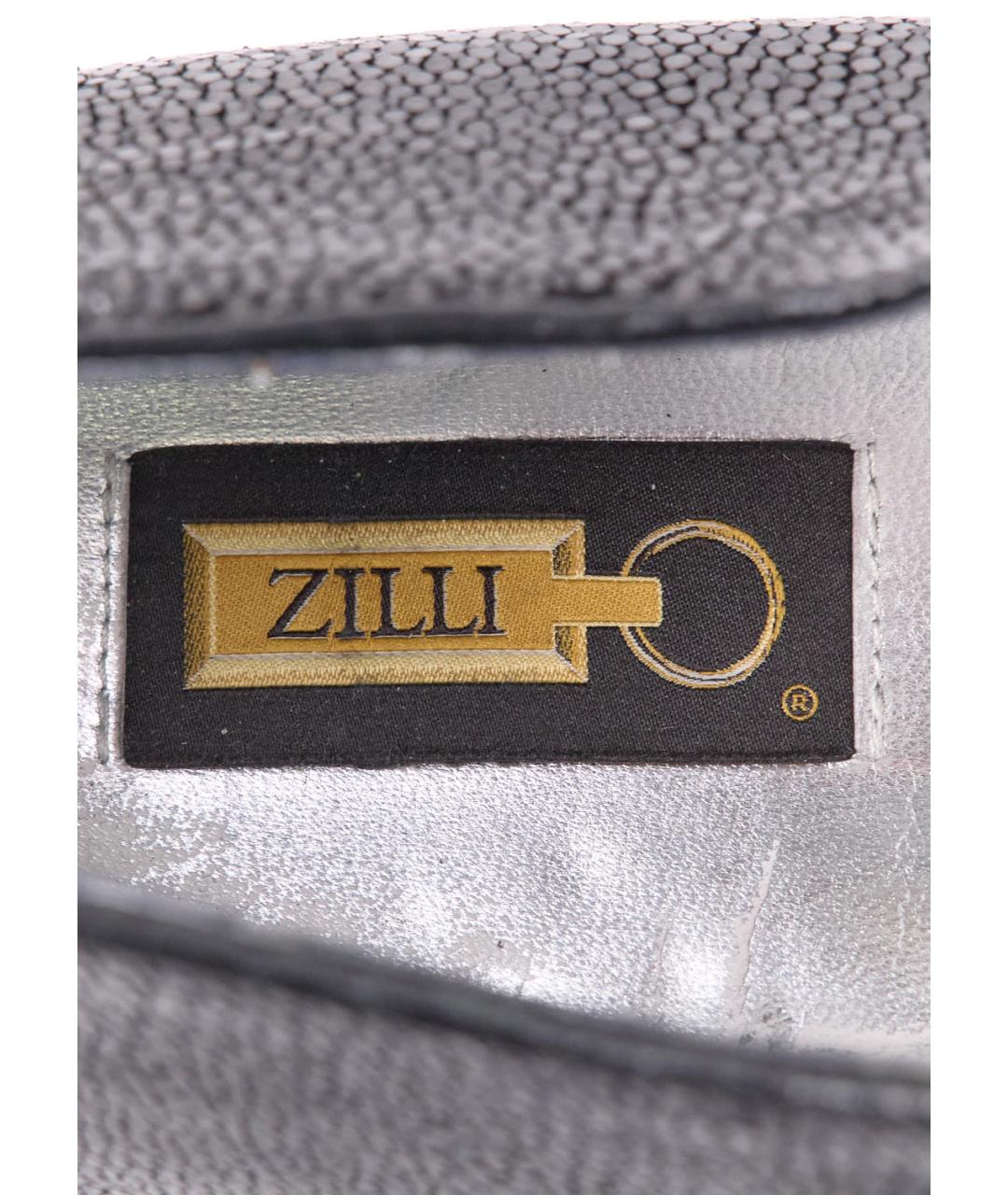 ZILLI Черные кожаные туфли, фото 3