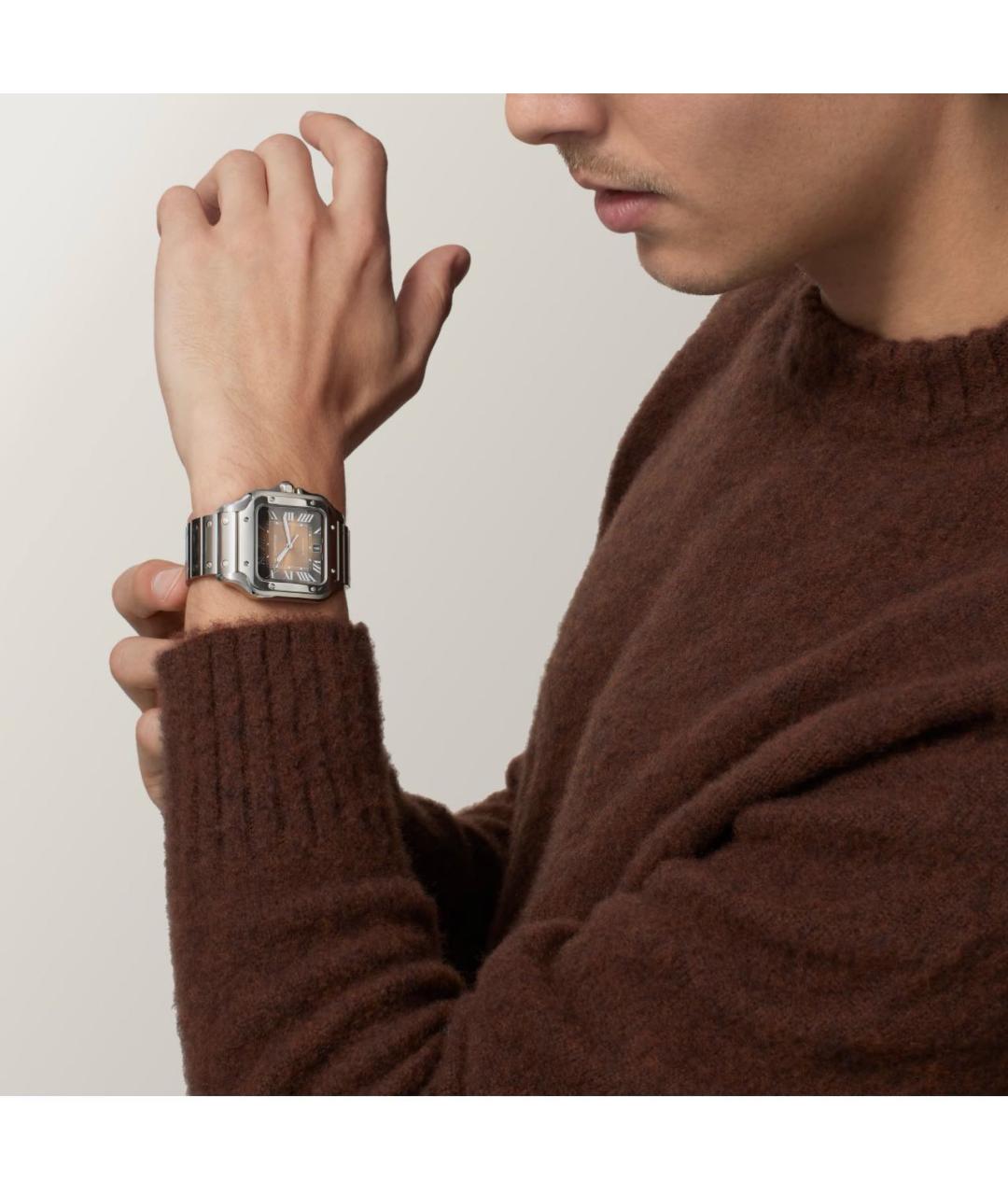 CARTIER Коричневые часы, фото 2