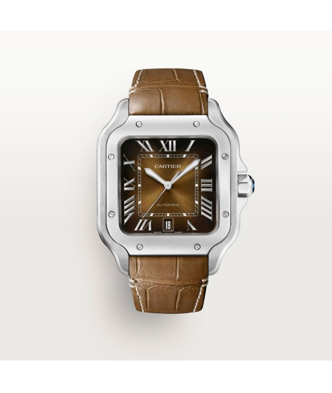 CARTIER Коричневые часы, фото 7
