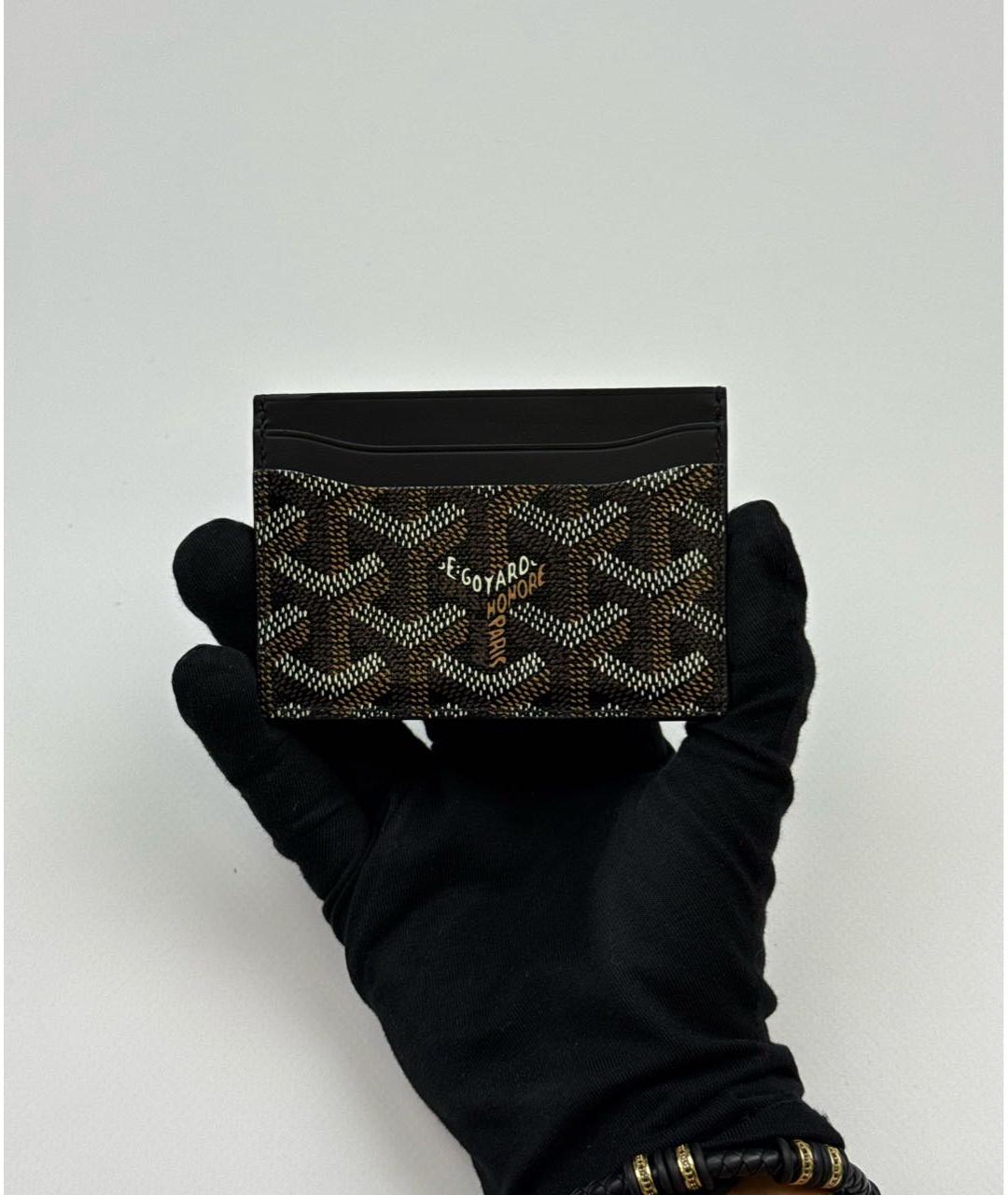 GOYARD Черный кожаный кардхолдер, фото 9